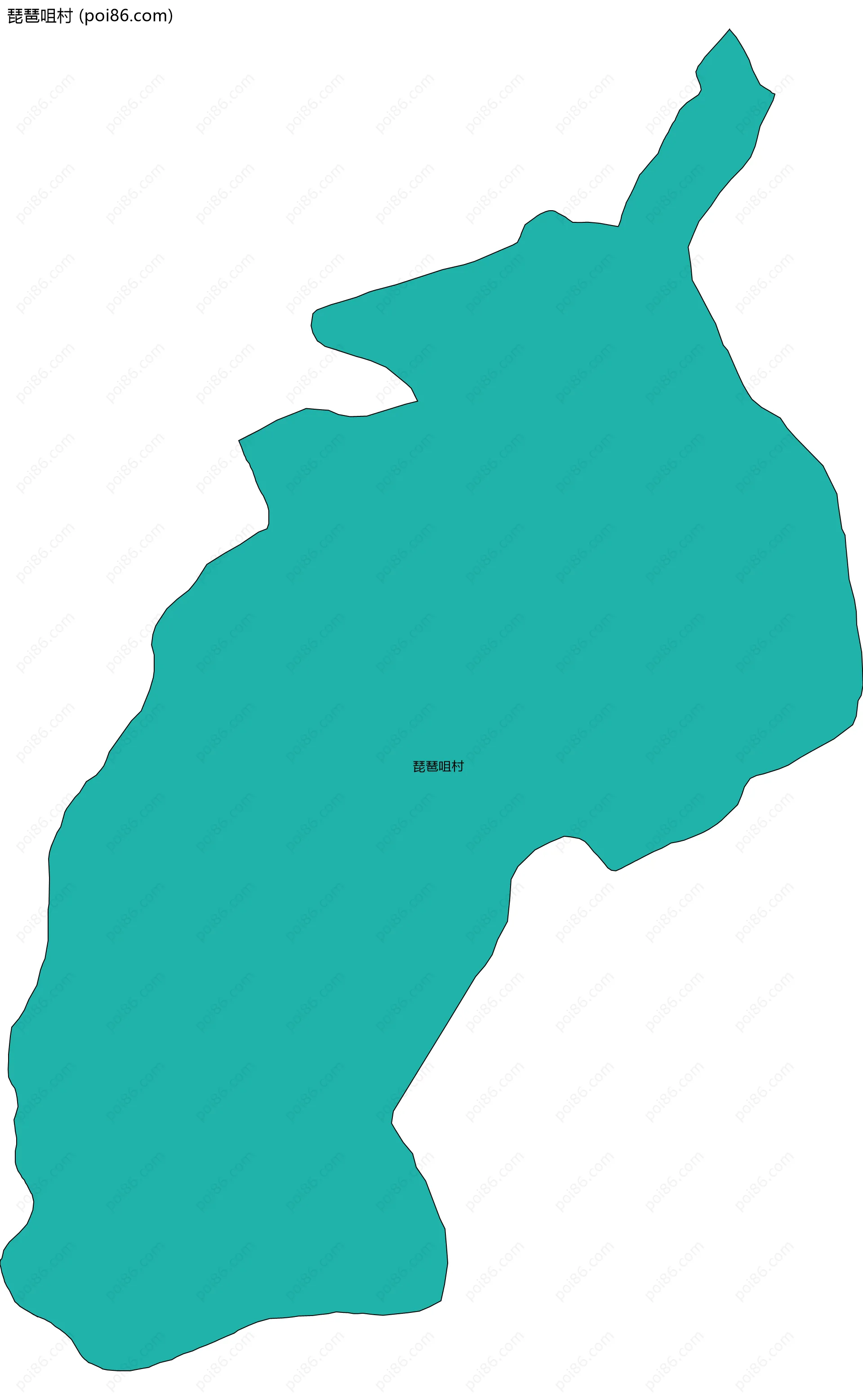 琵琶咀村边界地图