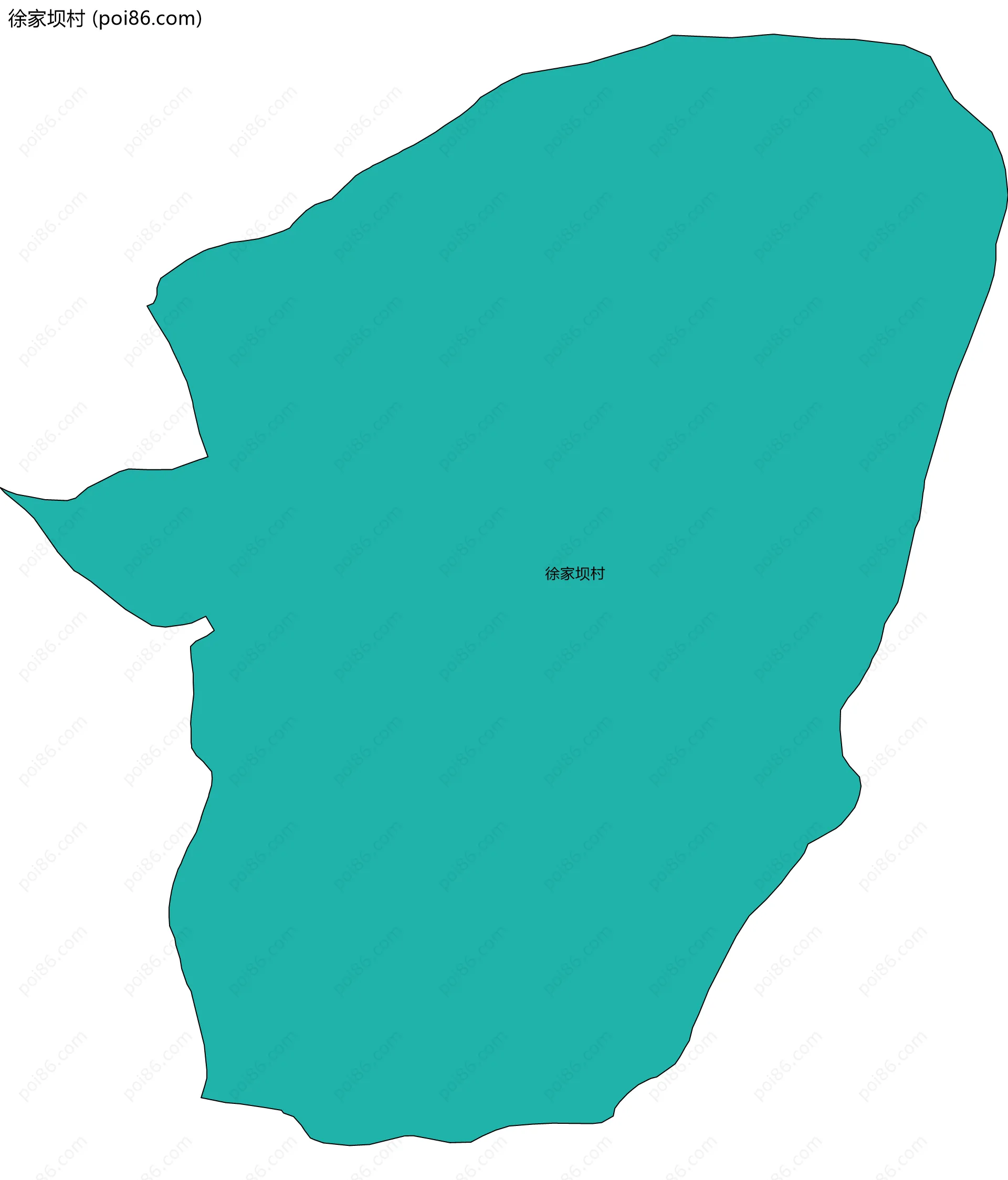 徐家坝村边界地图