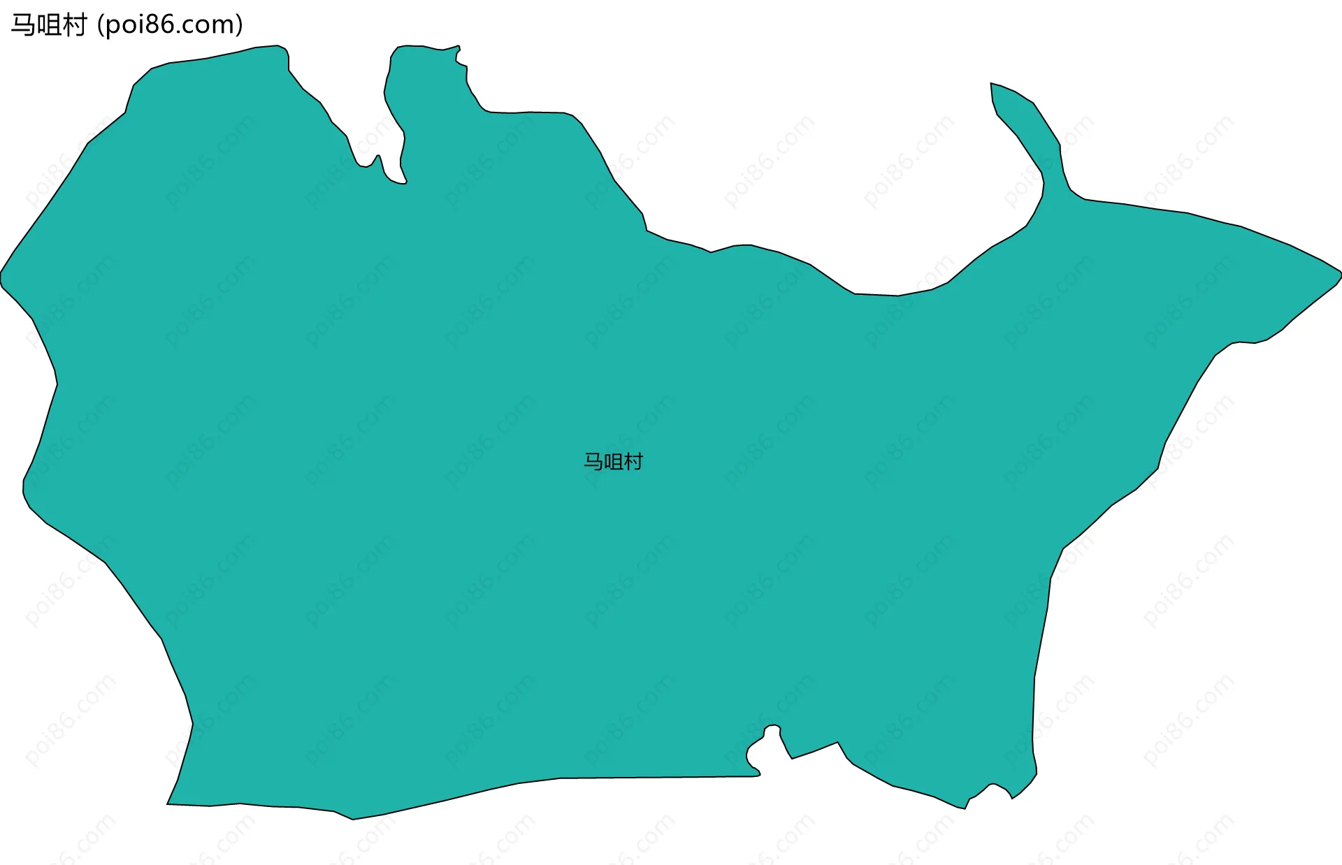 马咀村边界地图