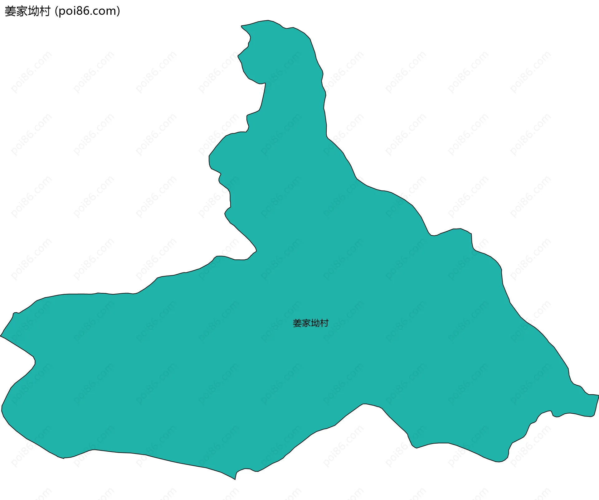 姜家坳村边界地图