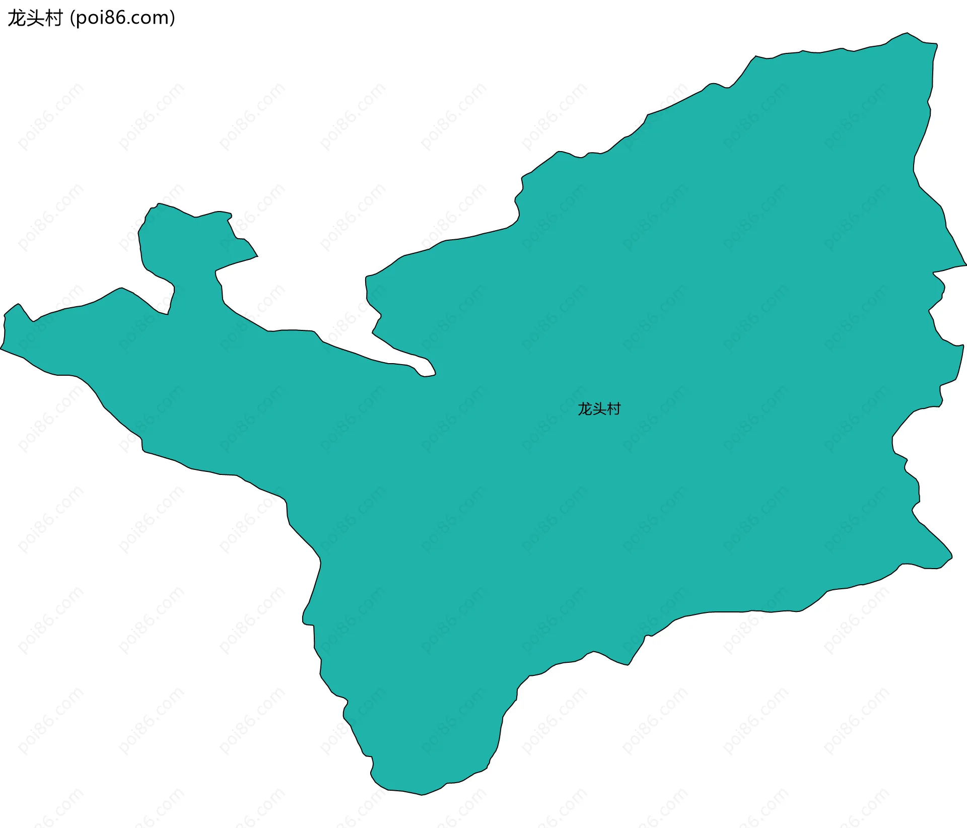 龙头村边界地图