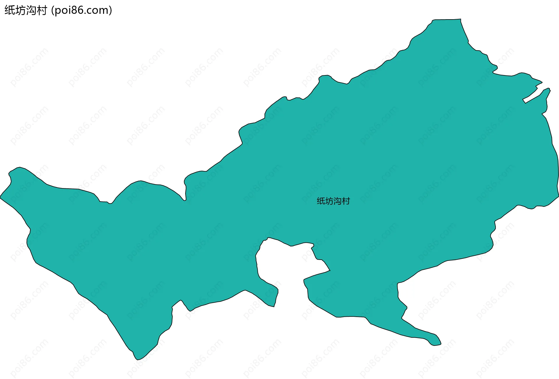 纸坊沟村边界地图