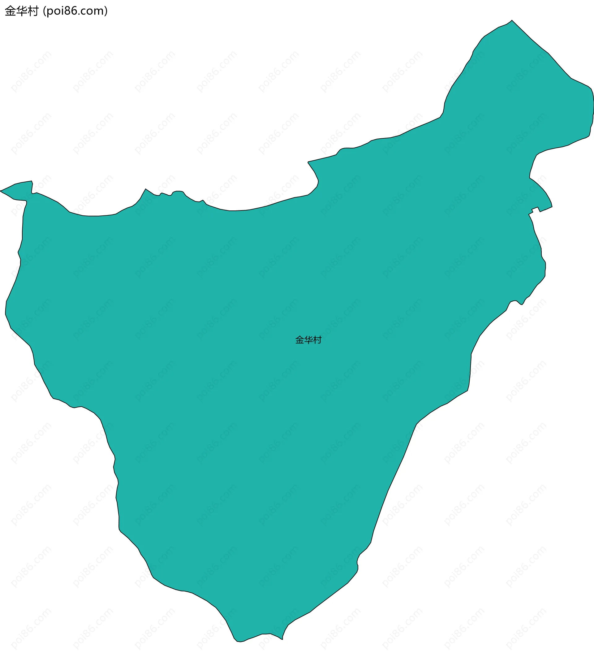 金华村边界地图