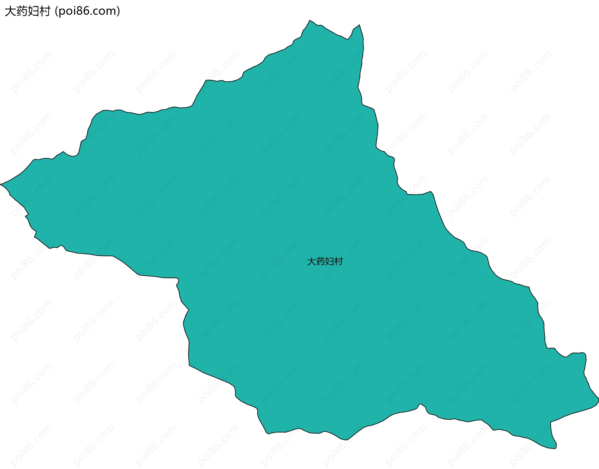大药妇村边界地图