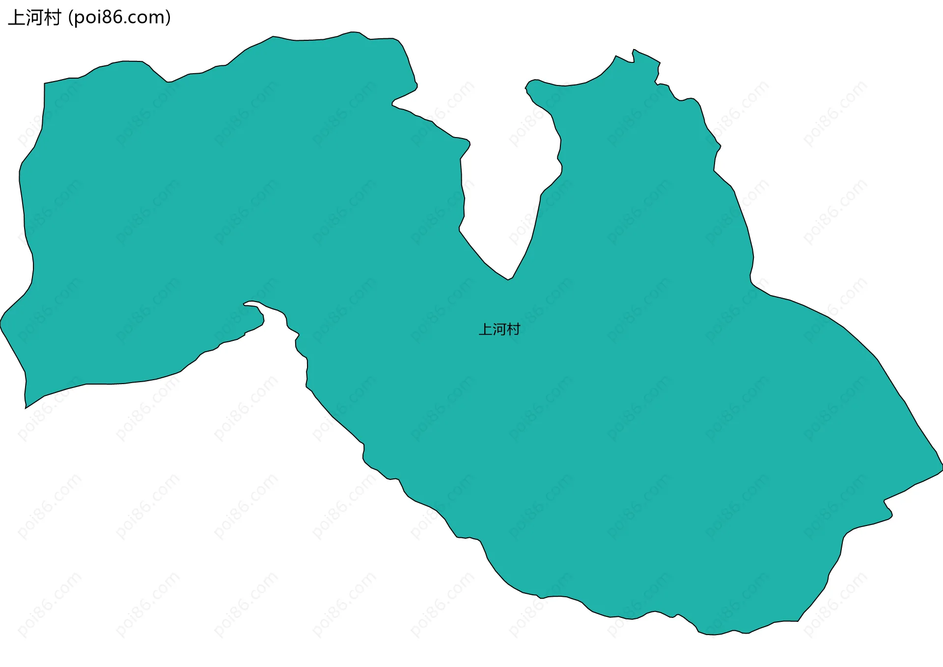上河村边界地图