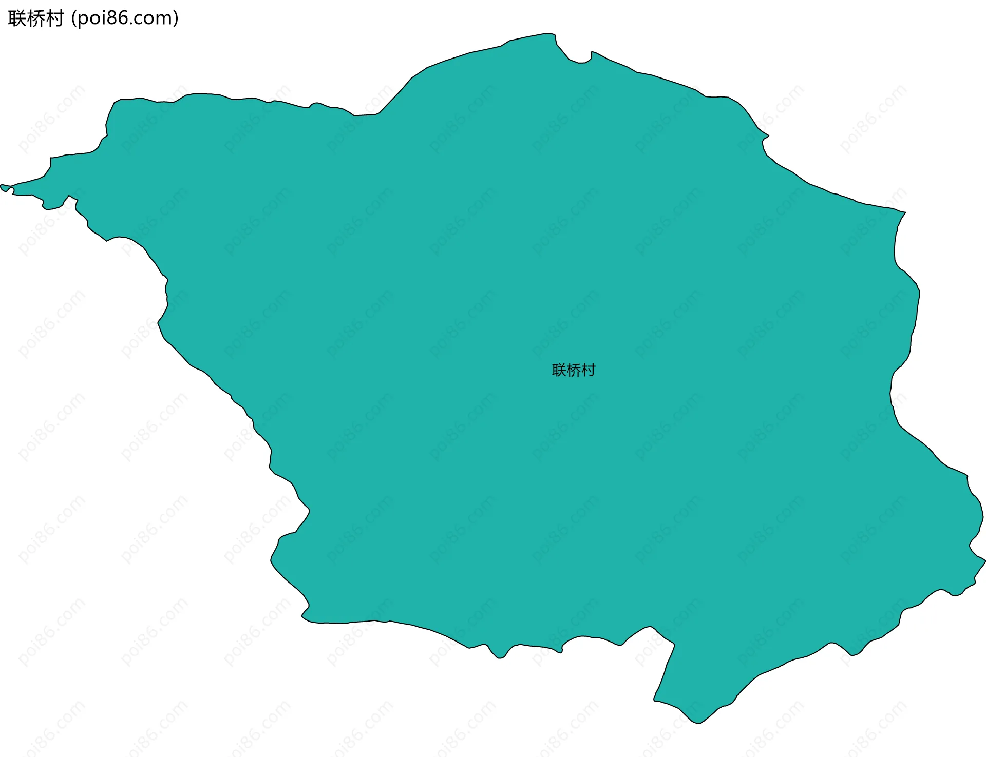 联桥村边界地图