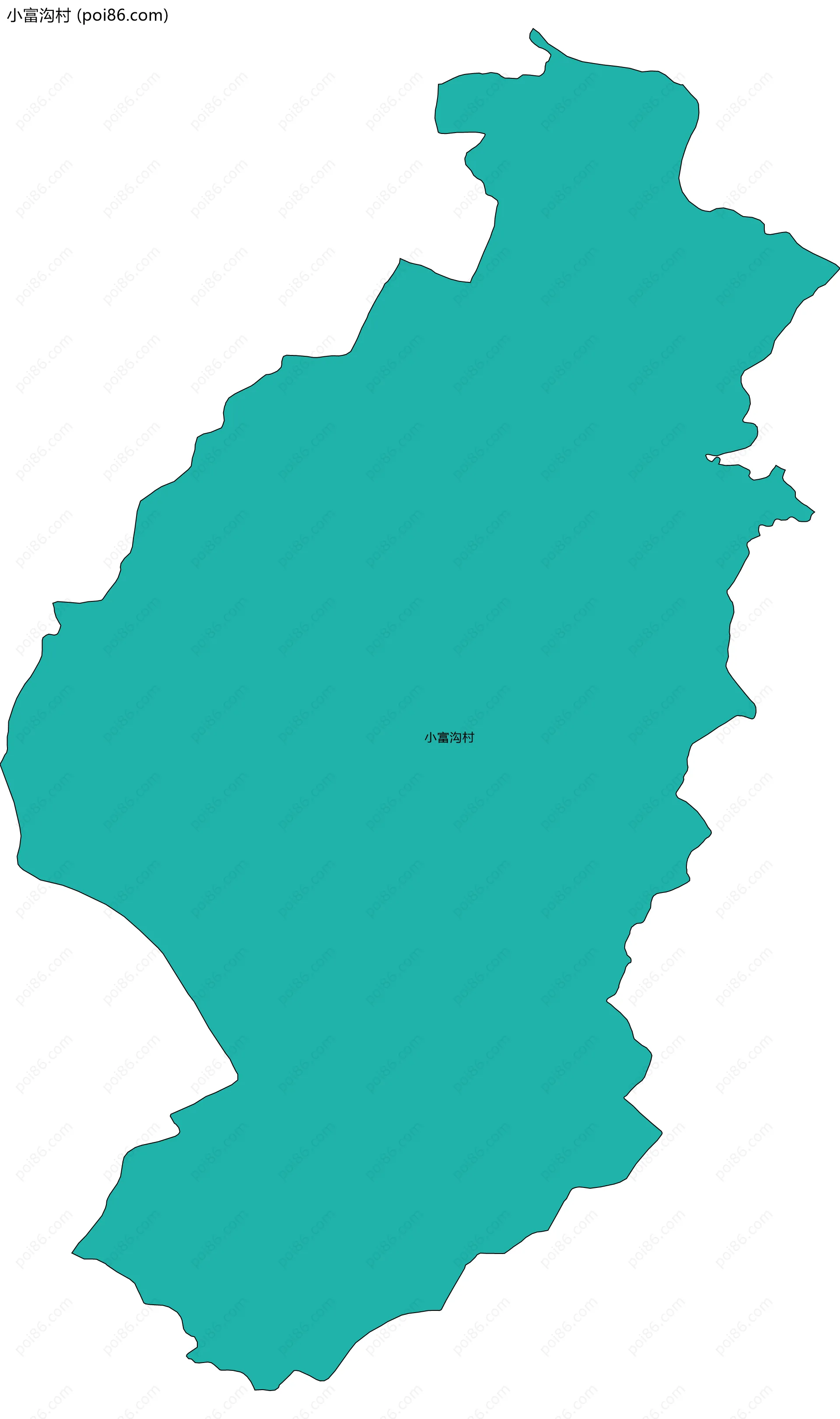 小富沟村边界地图