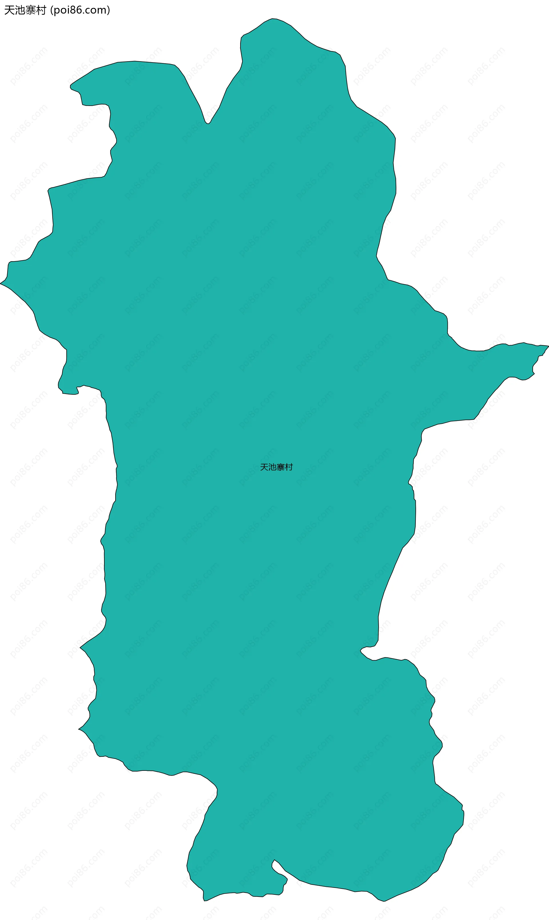 天池寨村边界地图