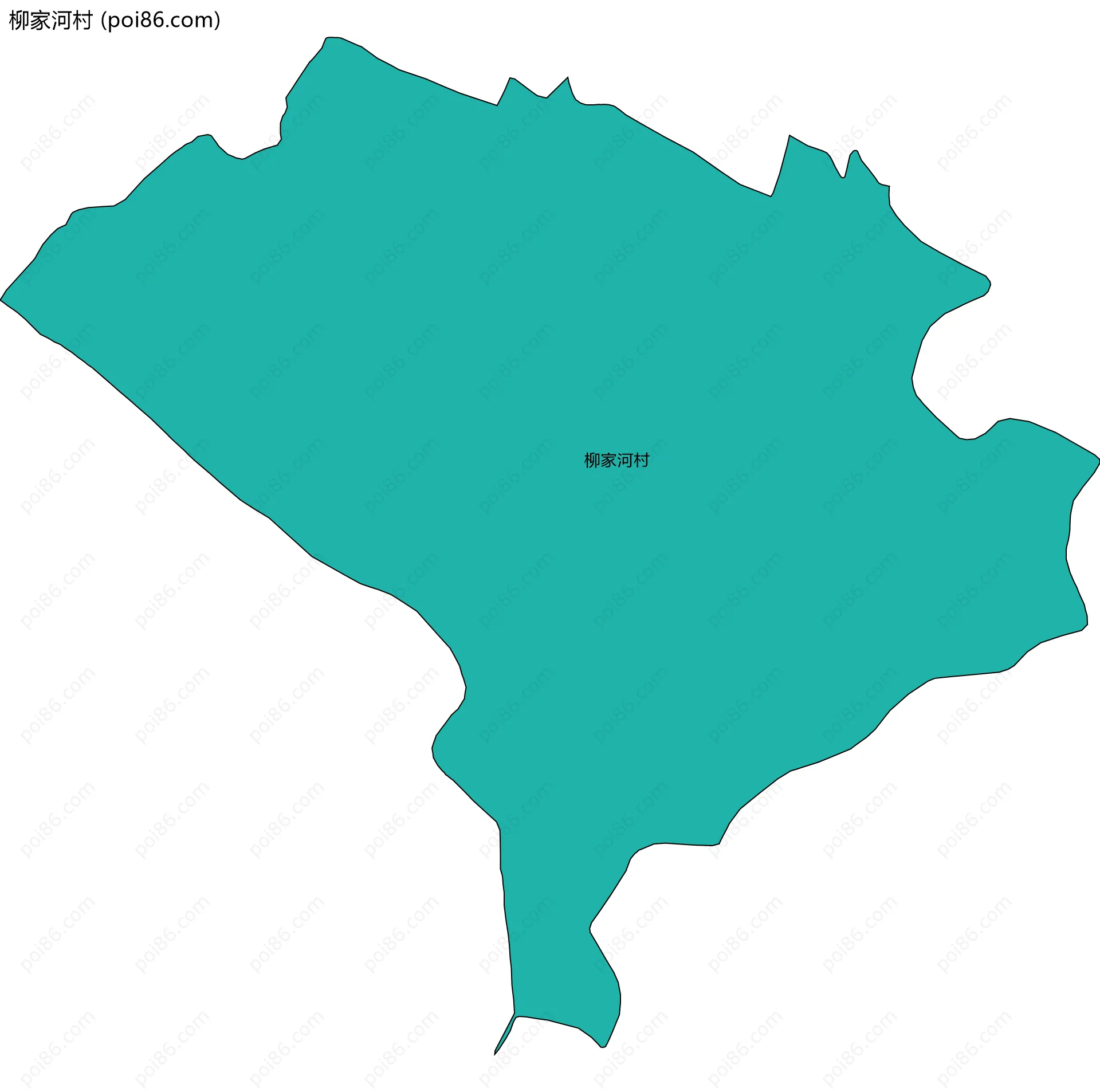 柳家河村边界地图