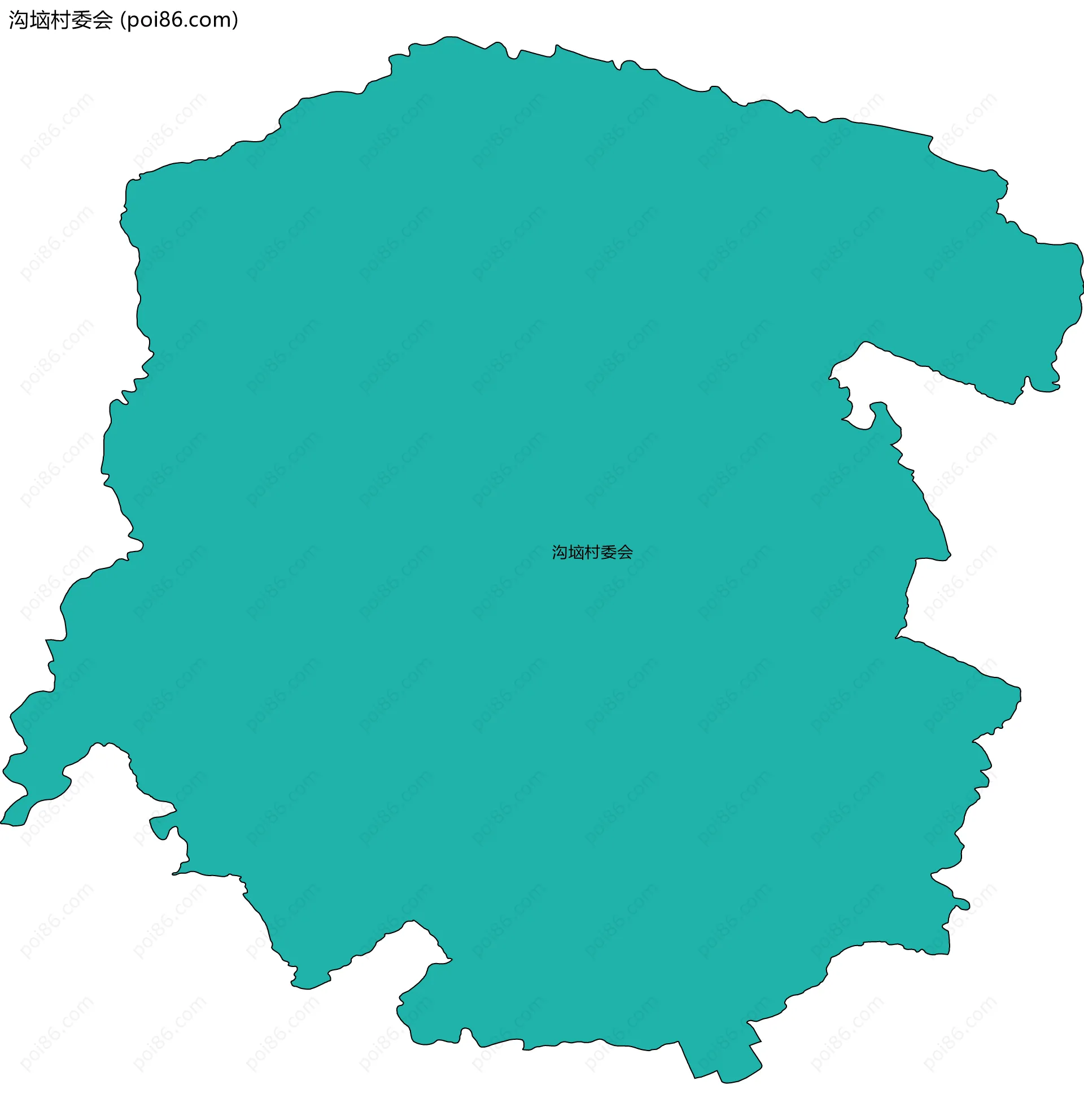 沟垴村委会边界地图