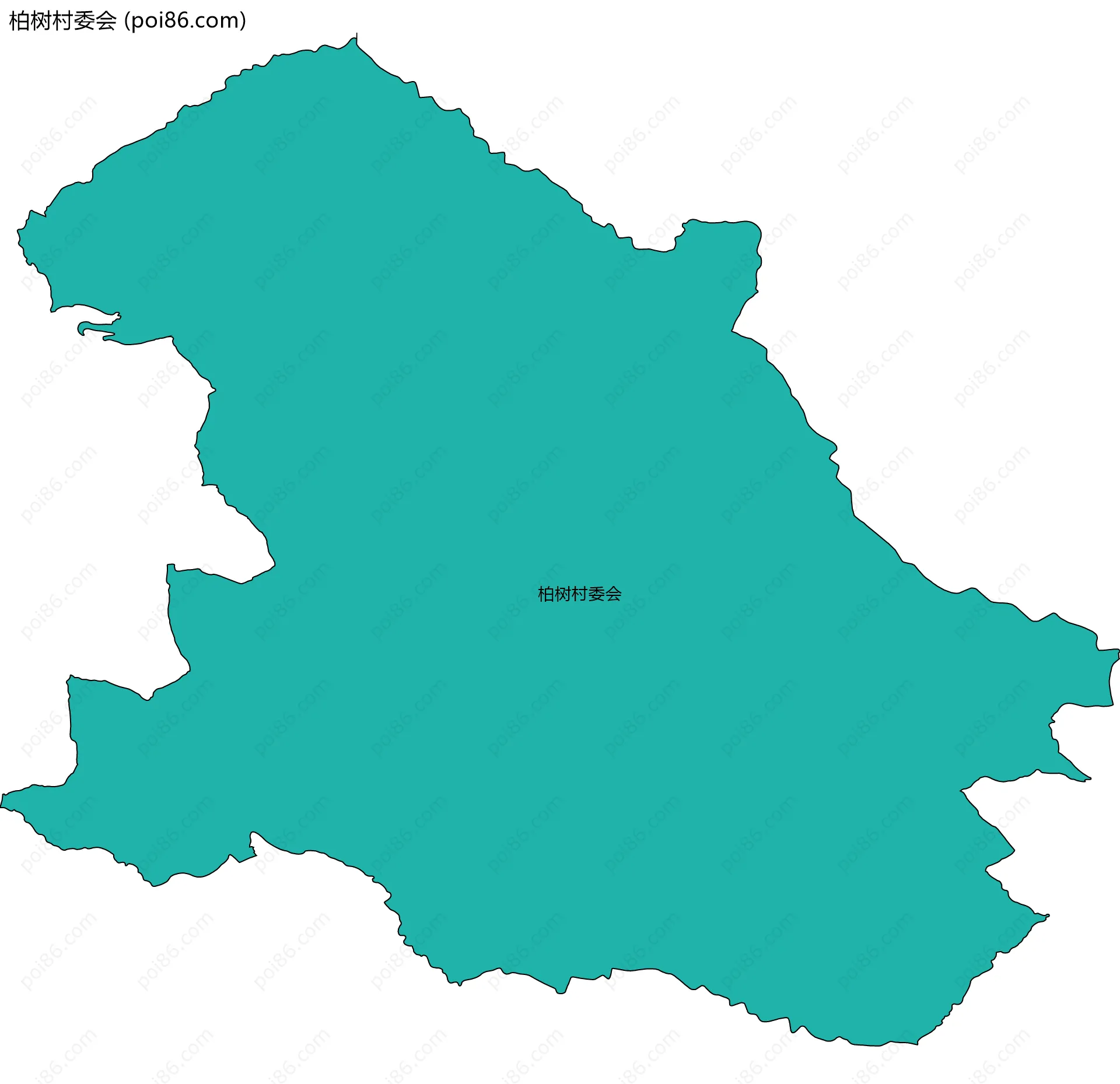柏树村委会边界地图