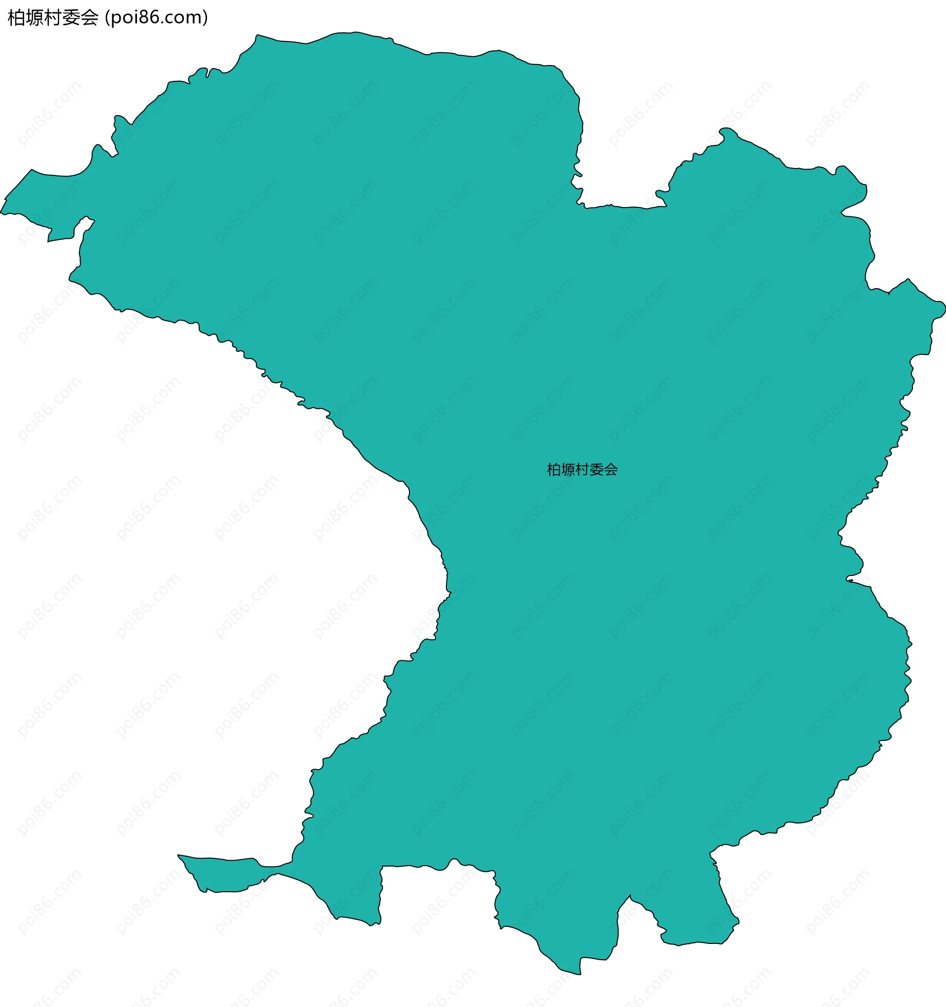 柏塬村委会边界地图