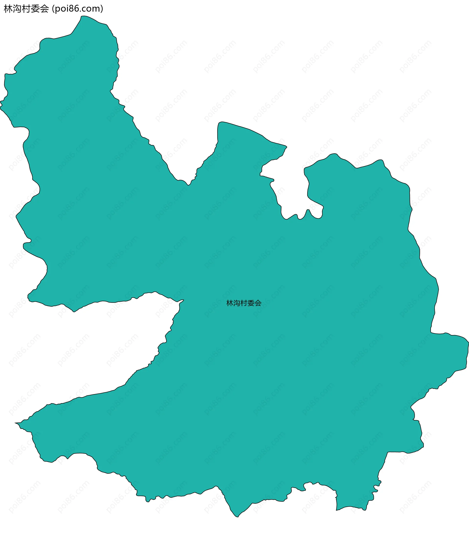 林沟村委会边界地图