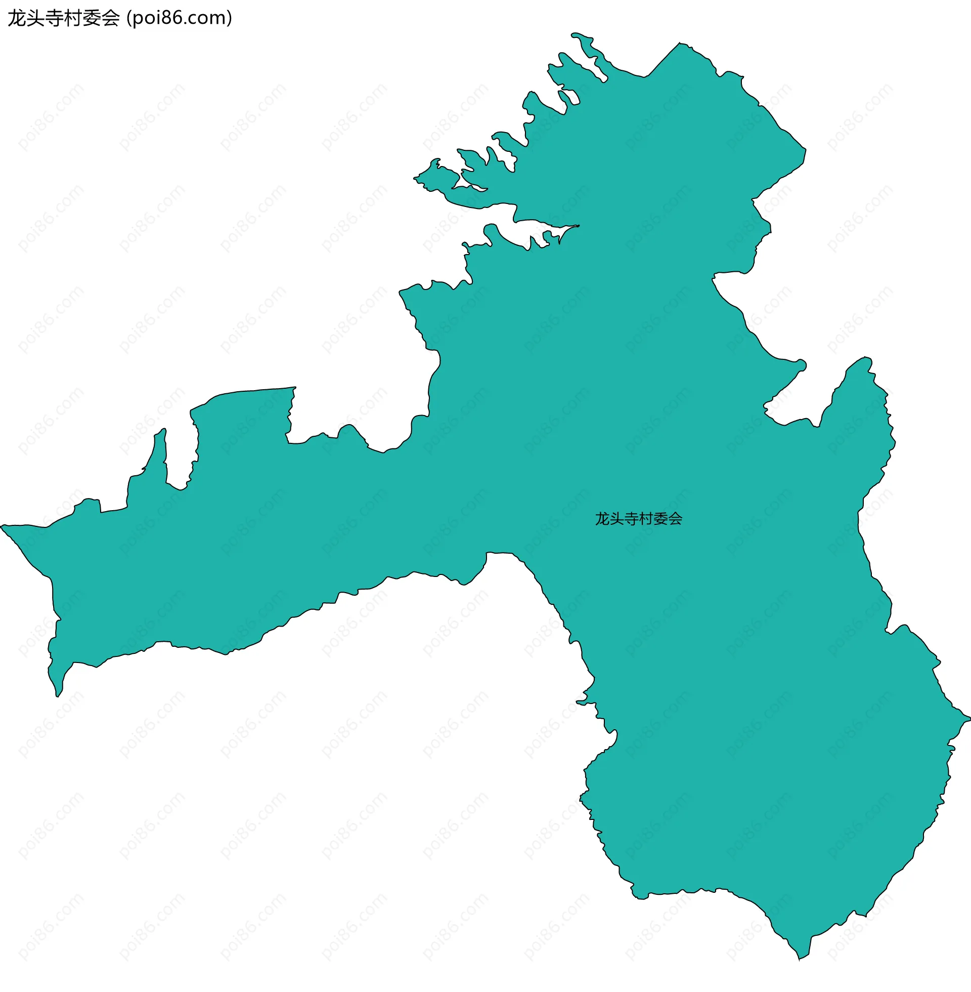 龙头寺村委会边界地图