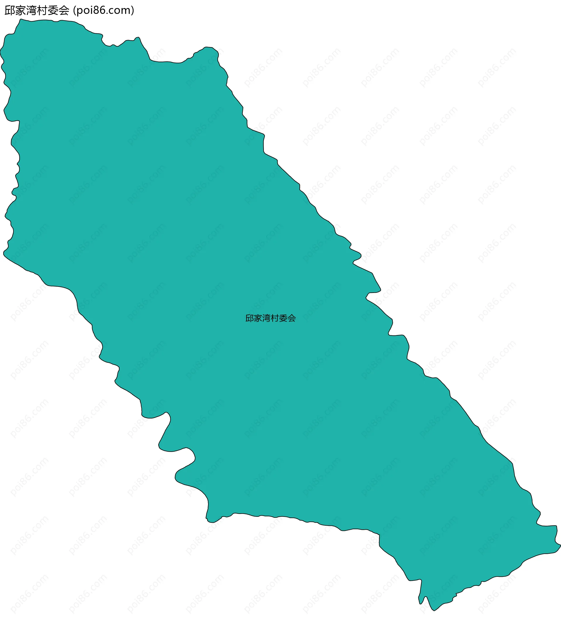 邱家湾村委会边界地图