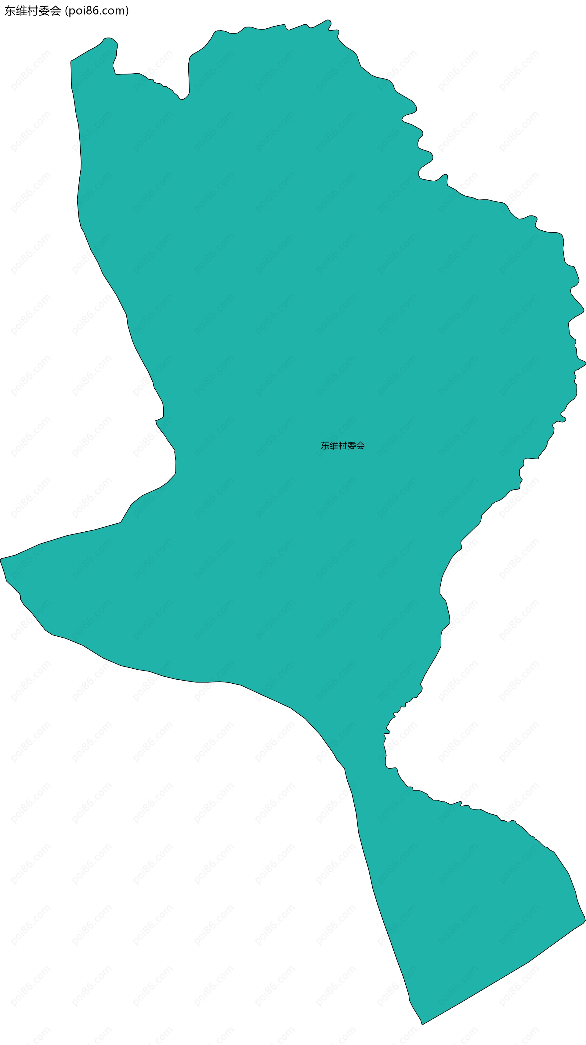 东维村委会边界地图