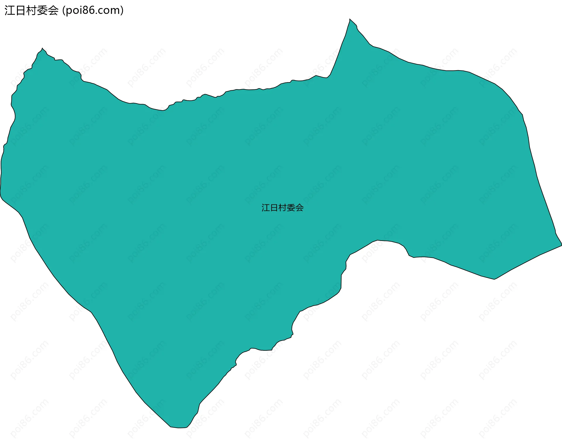 江日村委会边界地图