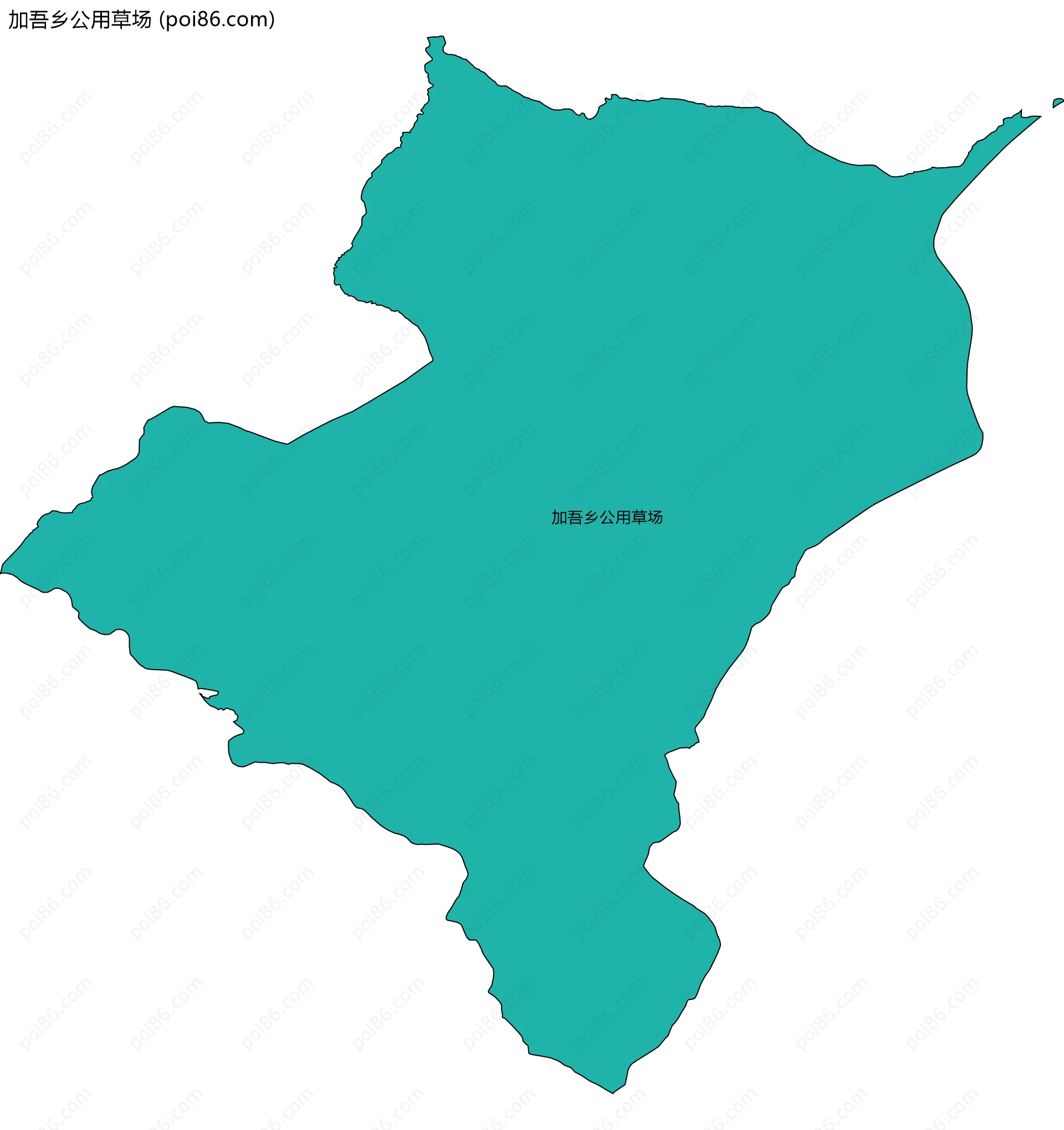 加吾乡公用草场边界地图