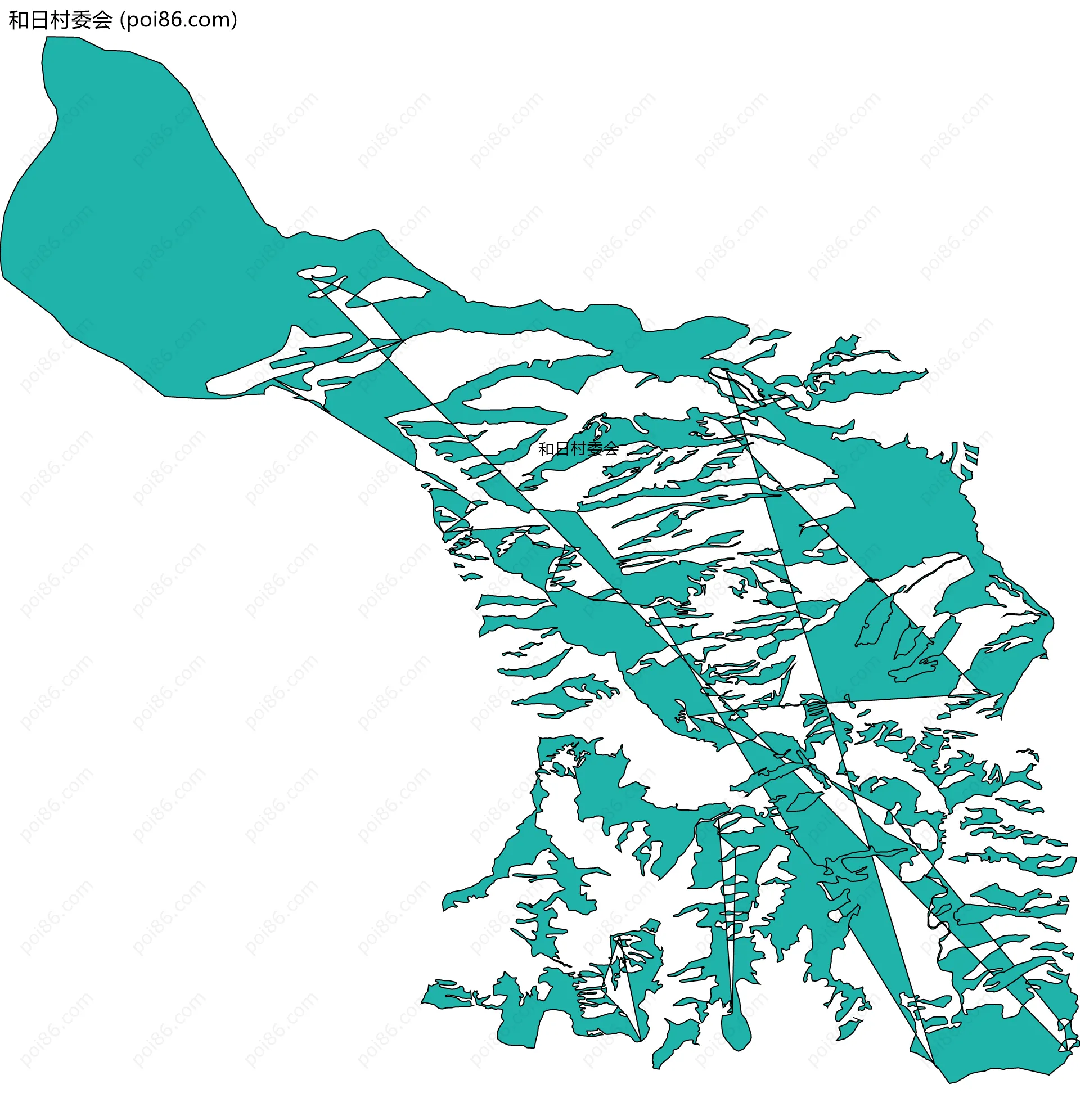 和日村委会边界地图