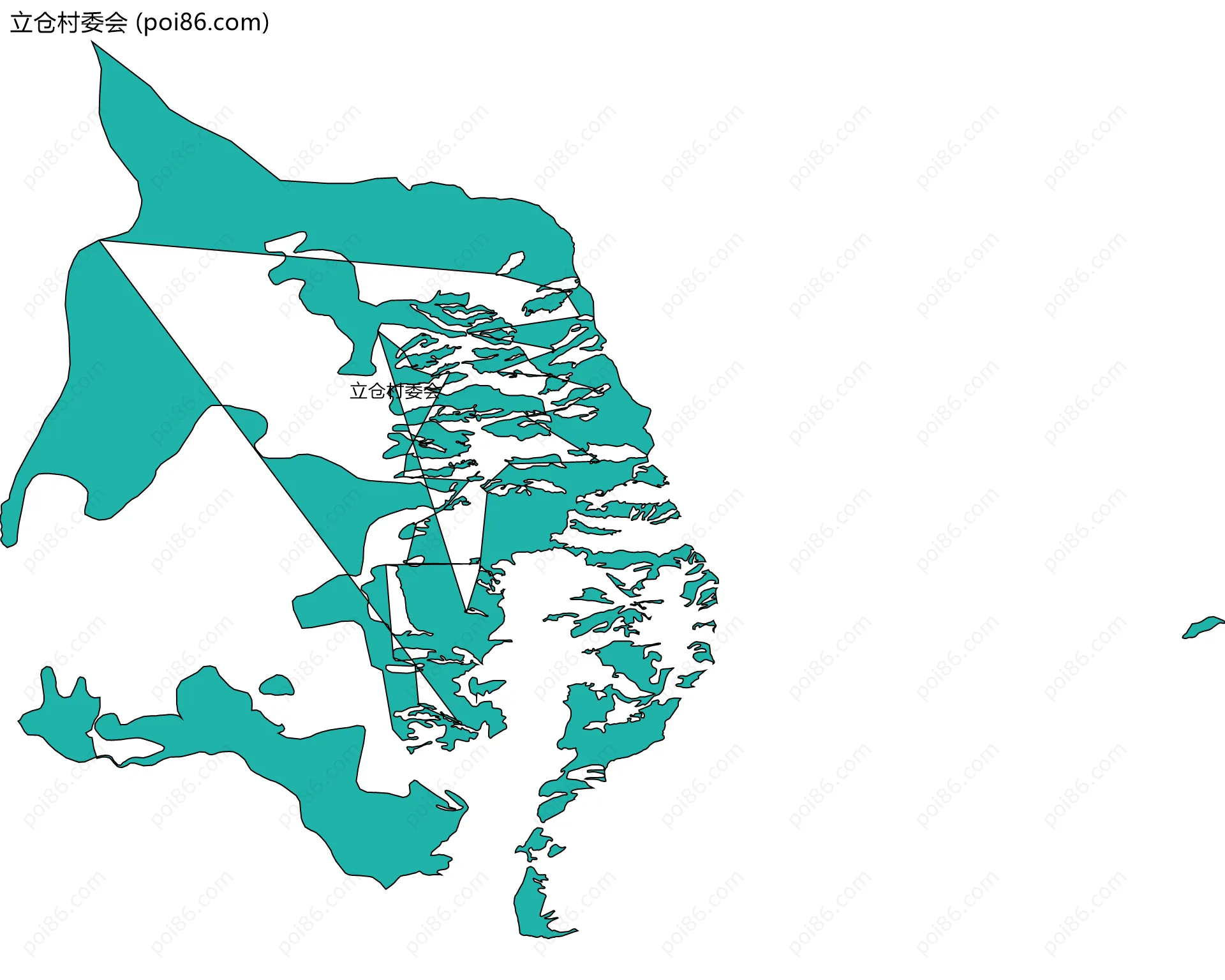 立仓村委会边界地图