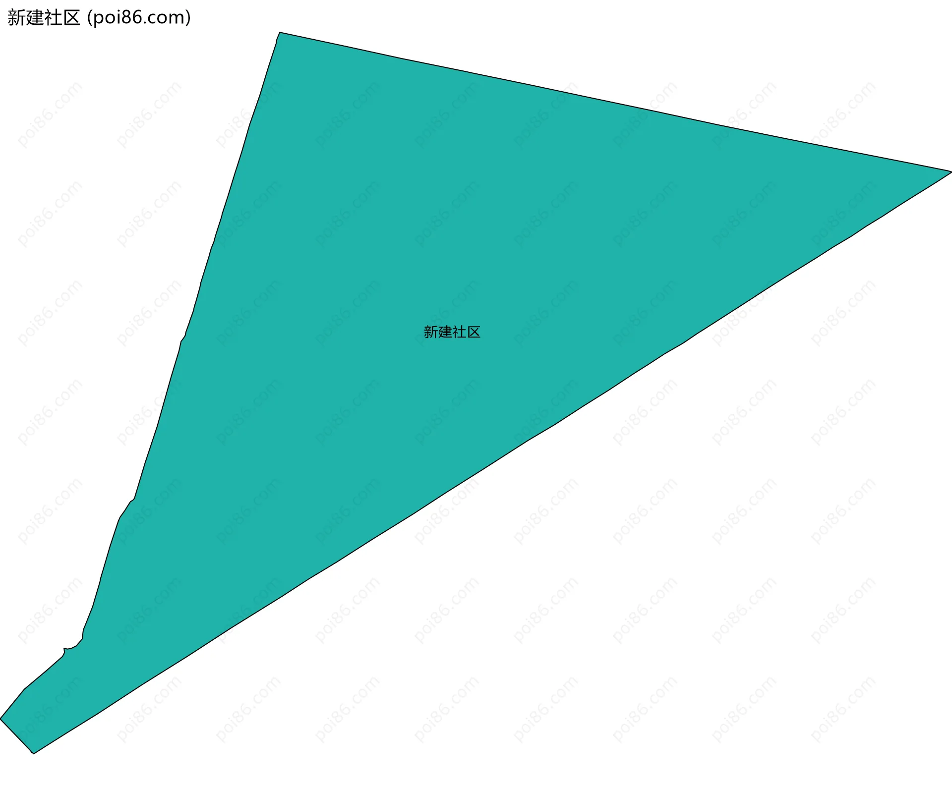 新建社区边界地图