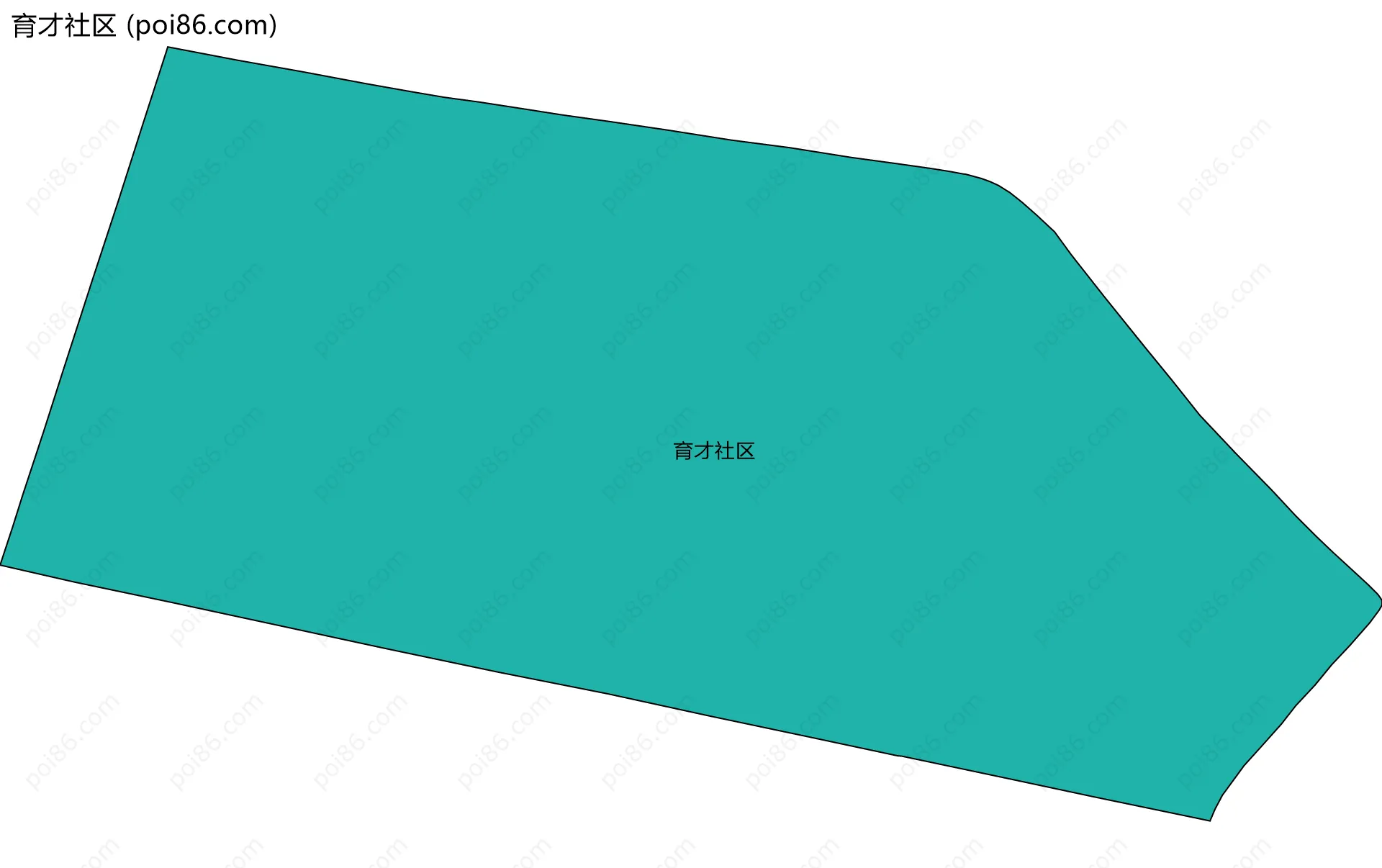 育才社区边界地图