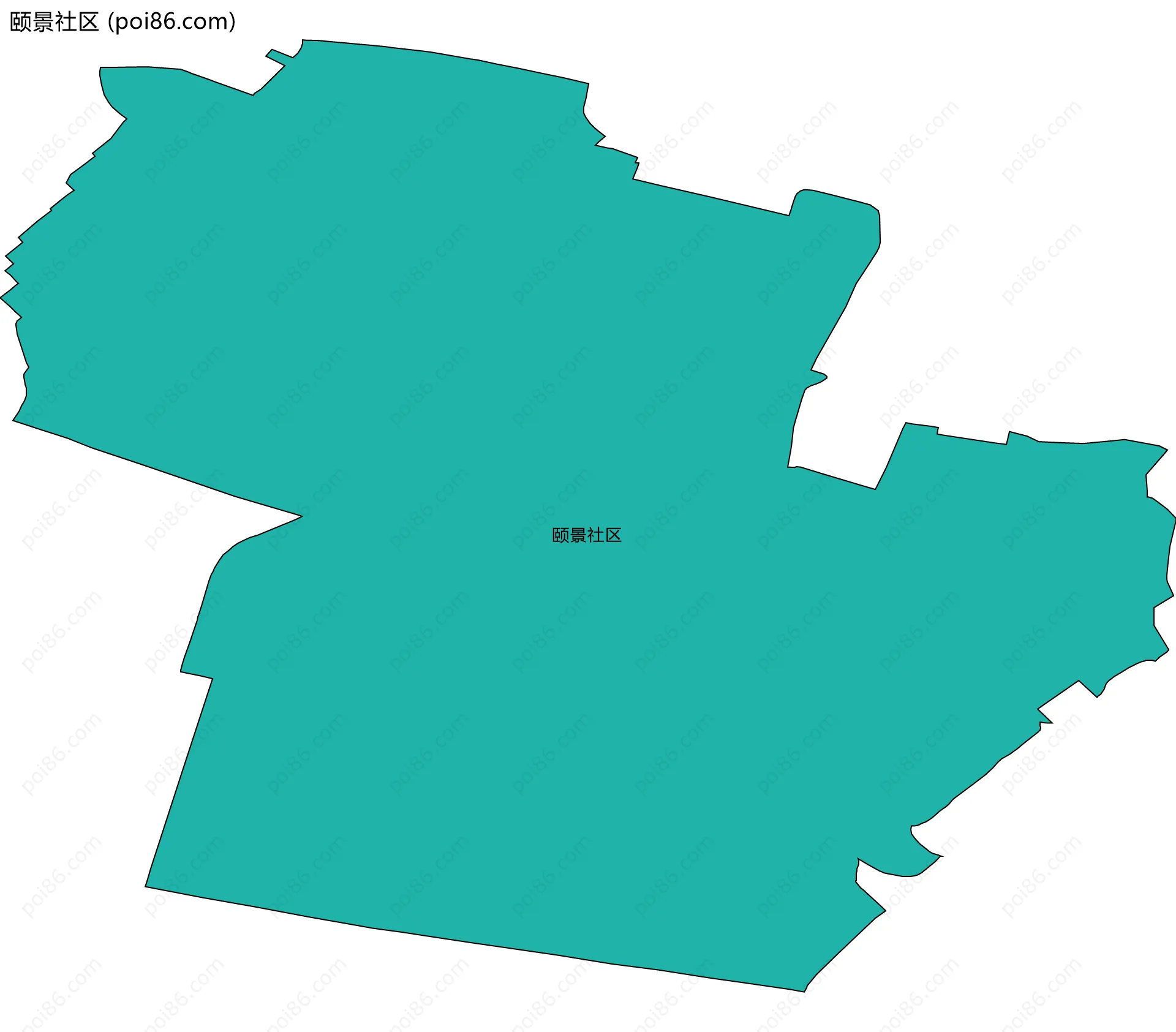 颐景社区边界地图