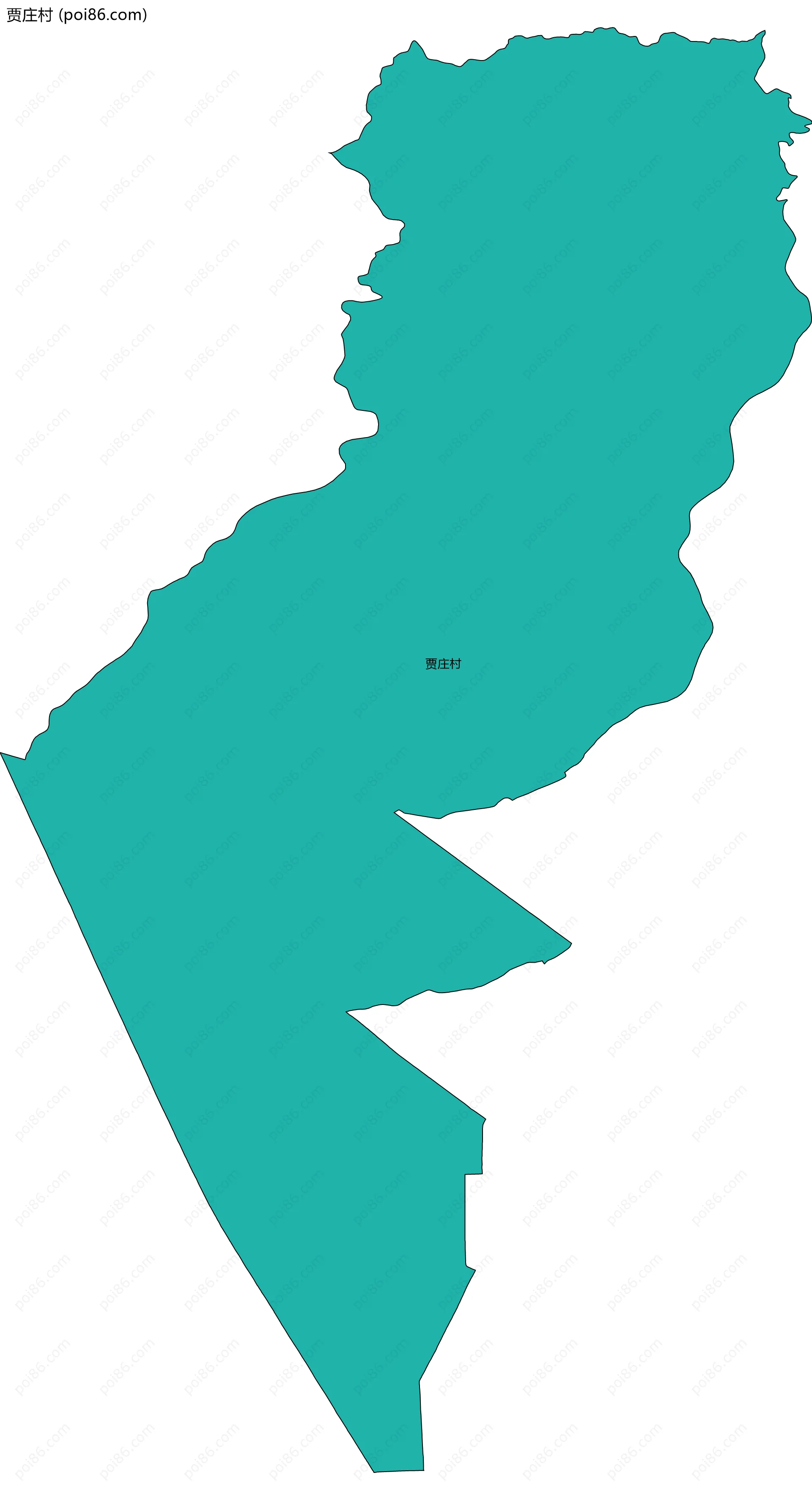贾庄村边界地图