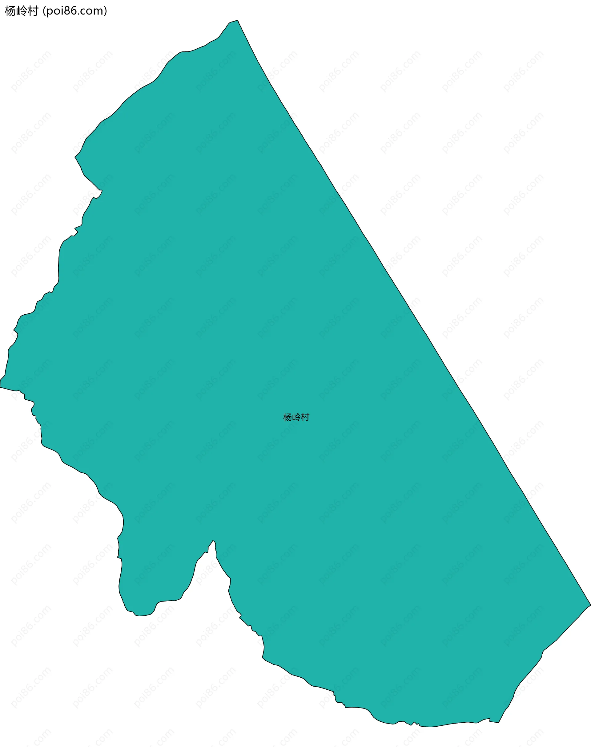 杨岭村边界地图