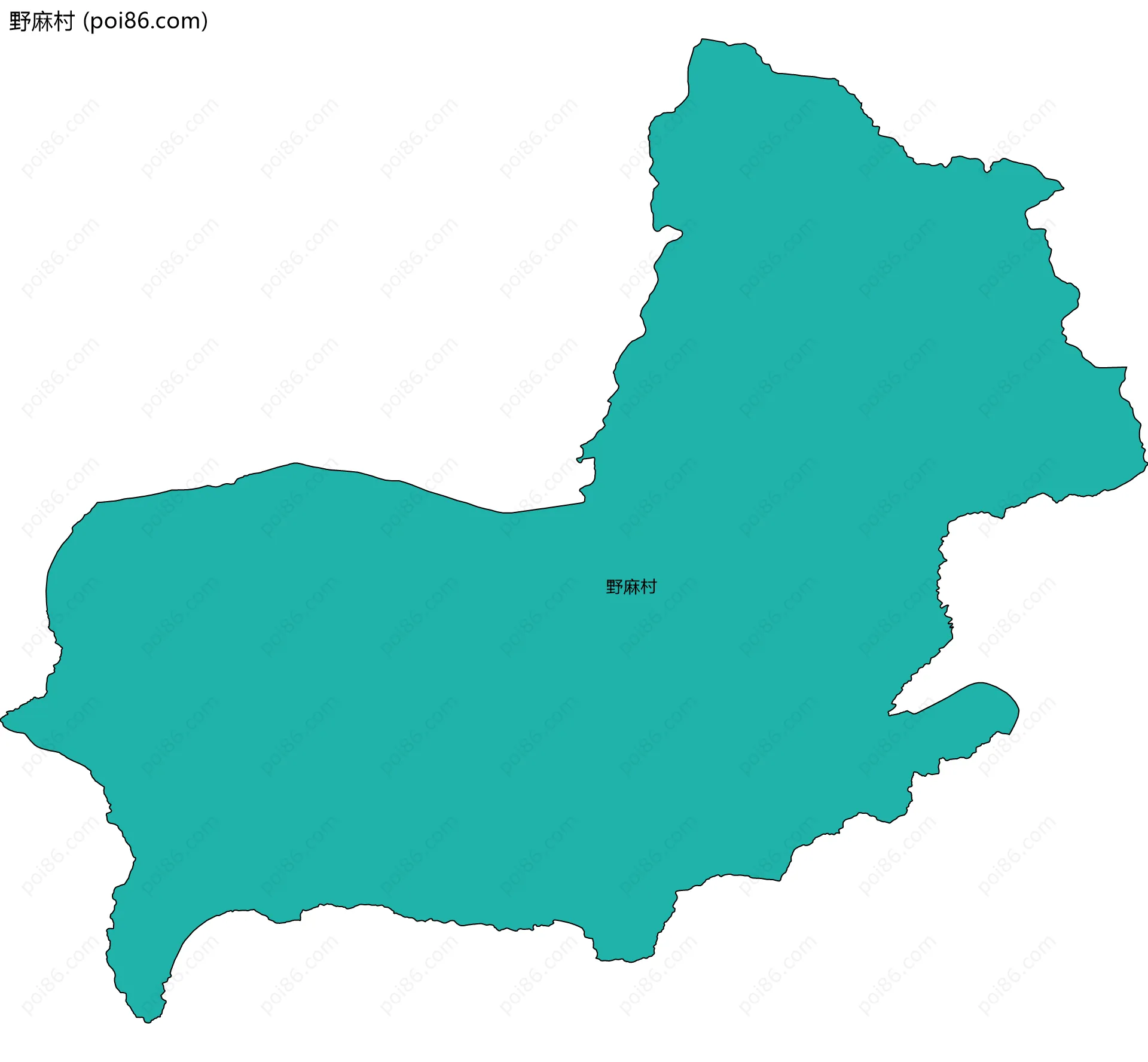 野麻村边界地图