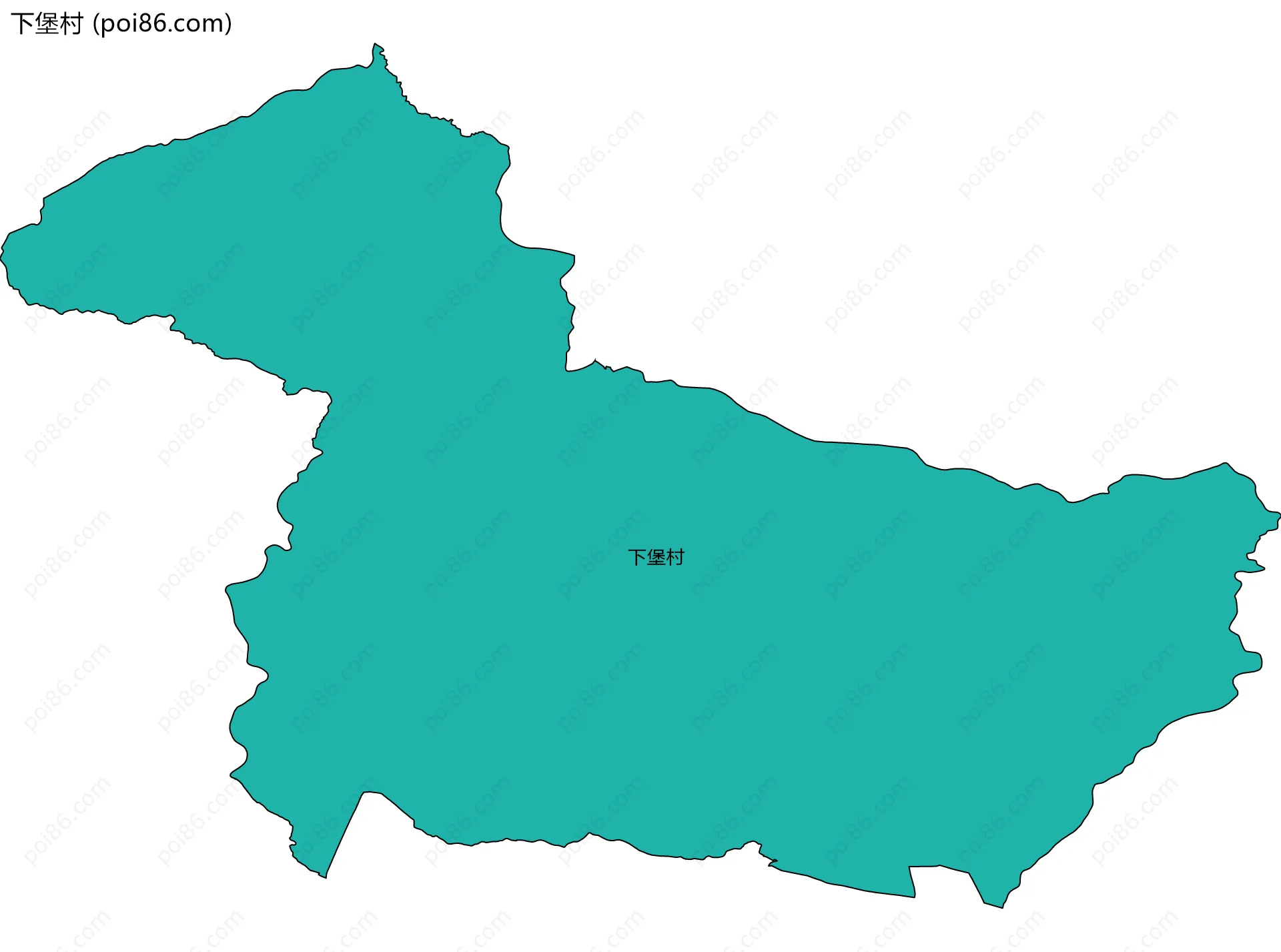下堡村边界地图