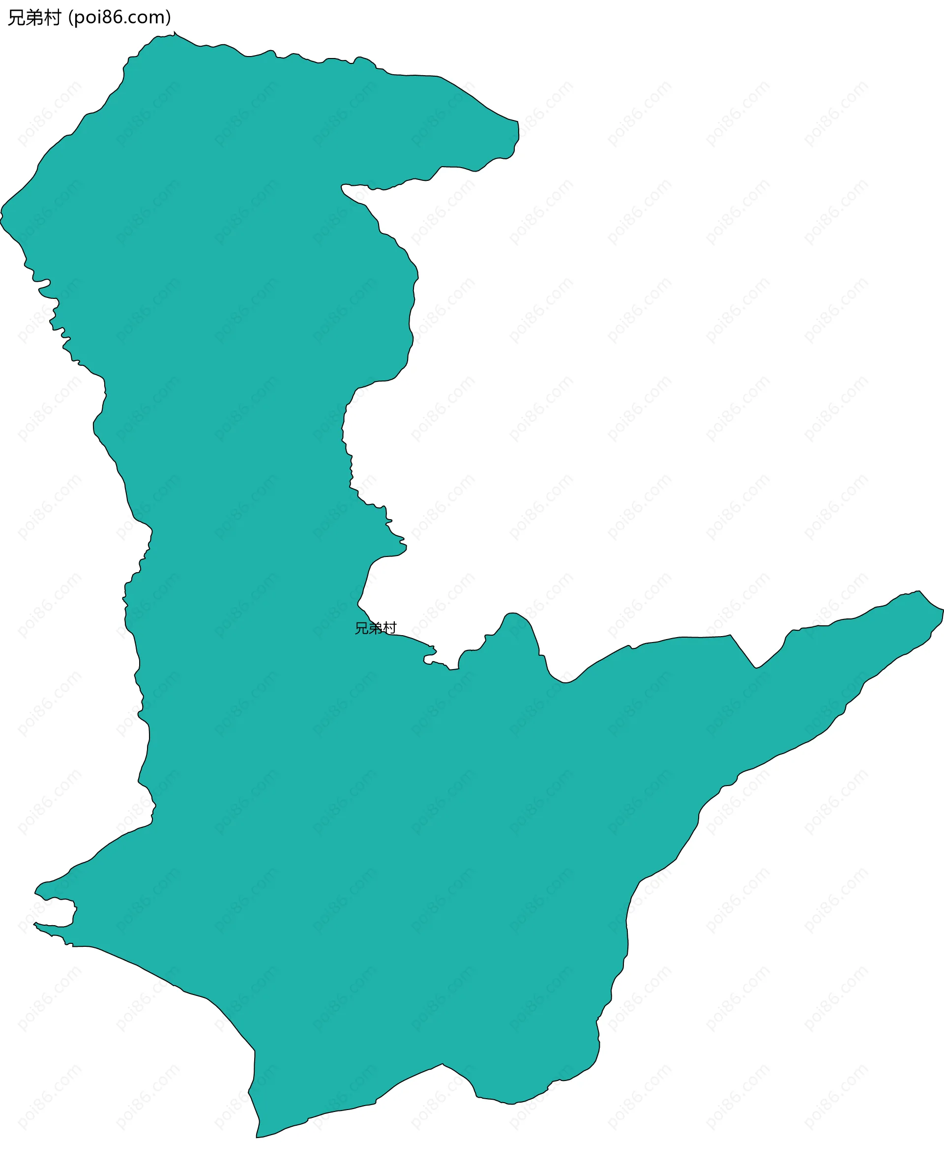 兄弟村边界地图