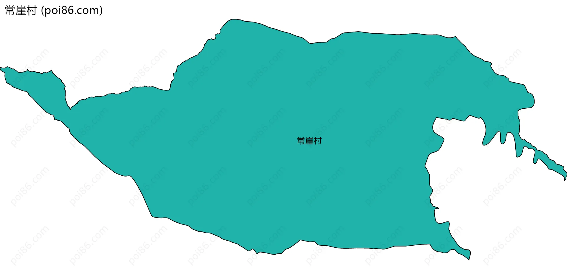 常崖村边界地图