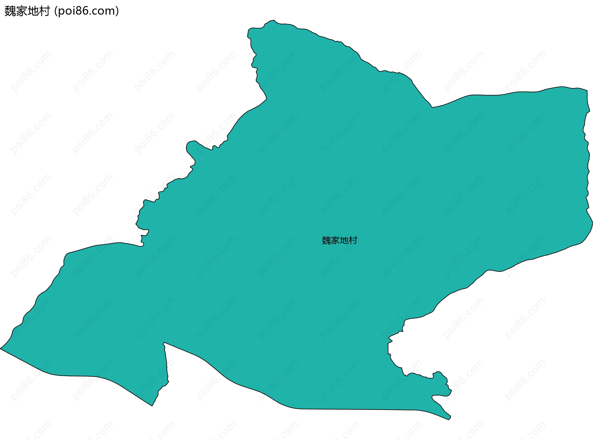 魏家地村边界地图