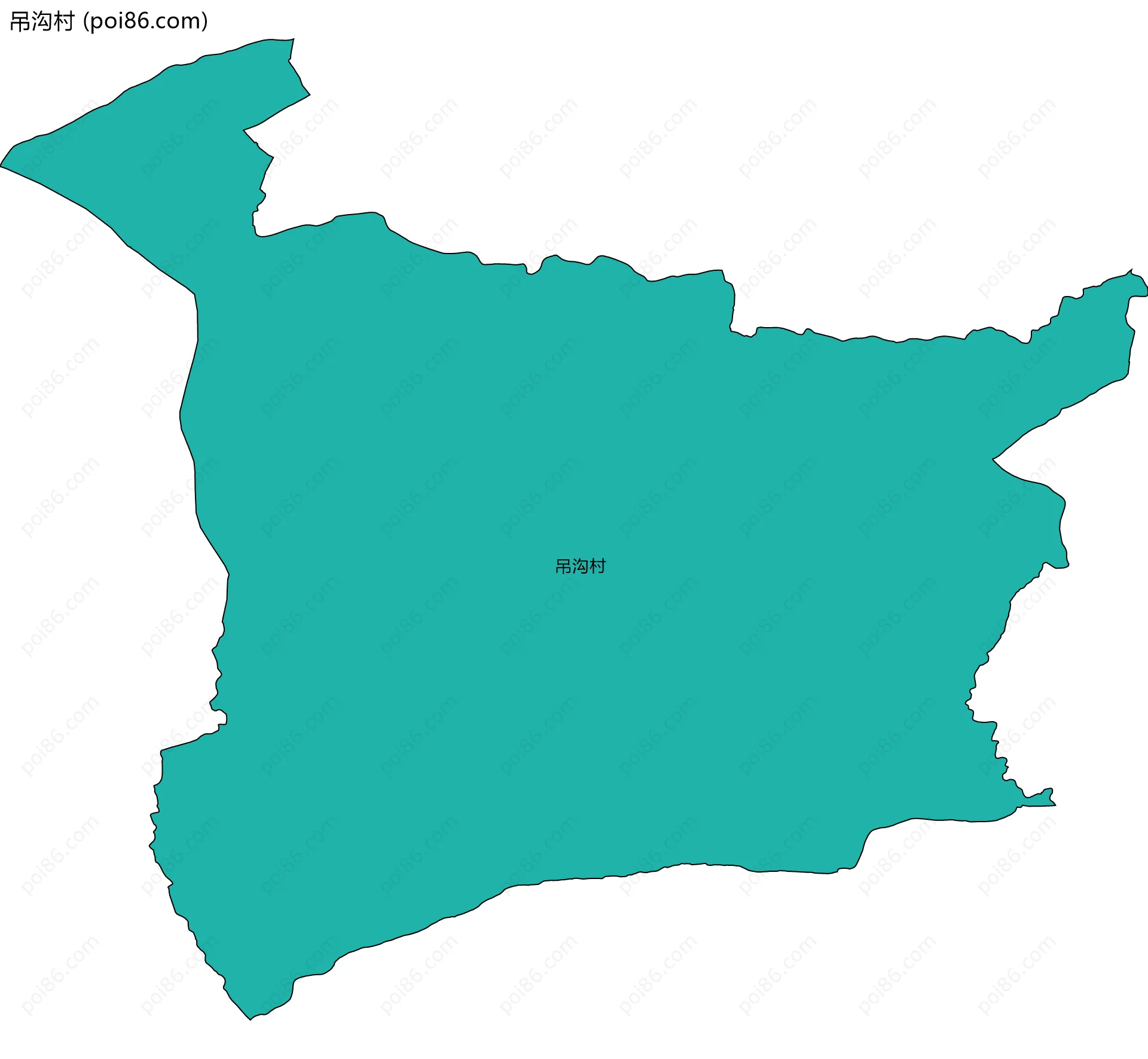 吊沟村边界地图