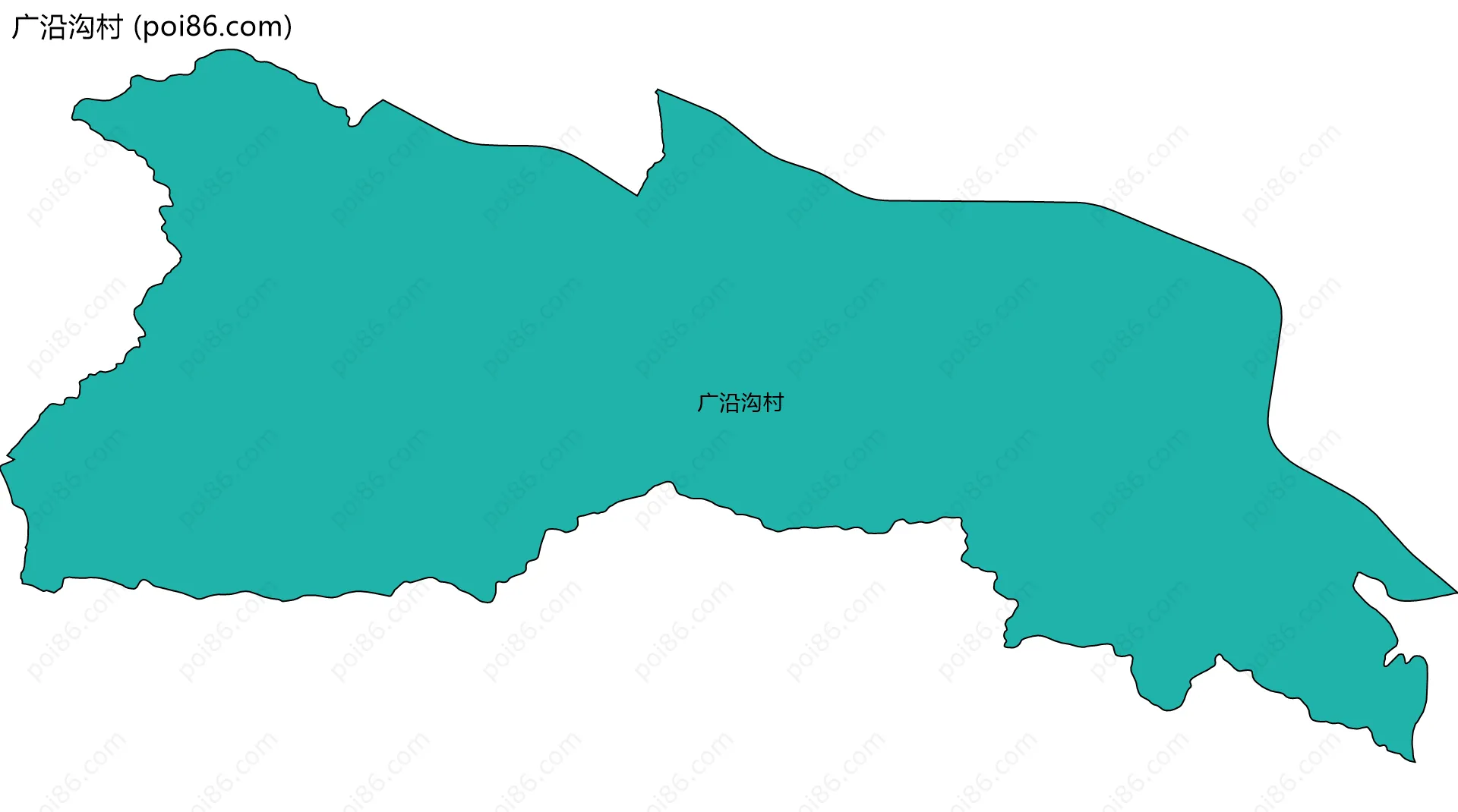 广沿沟村边界地图
