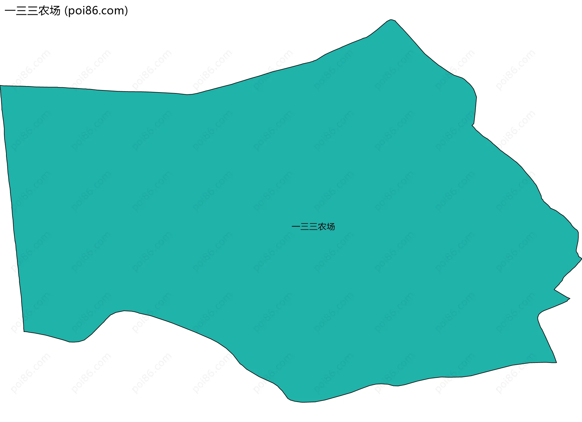 一三三农场边界地图