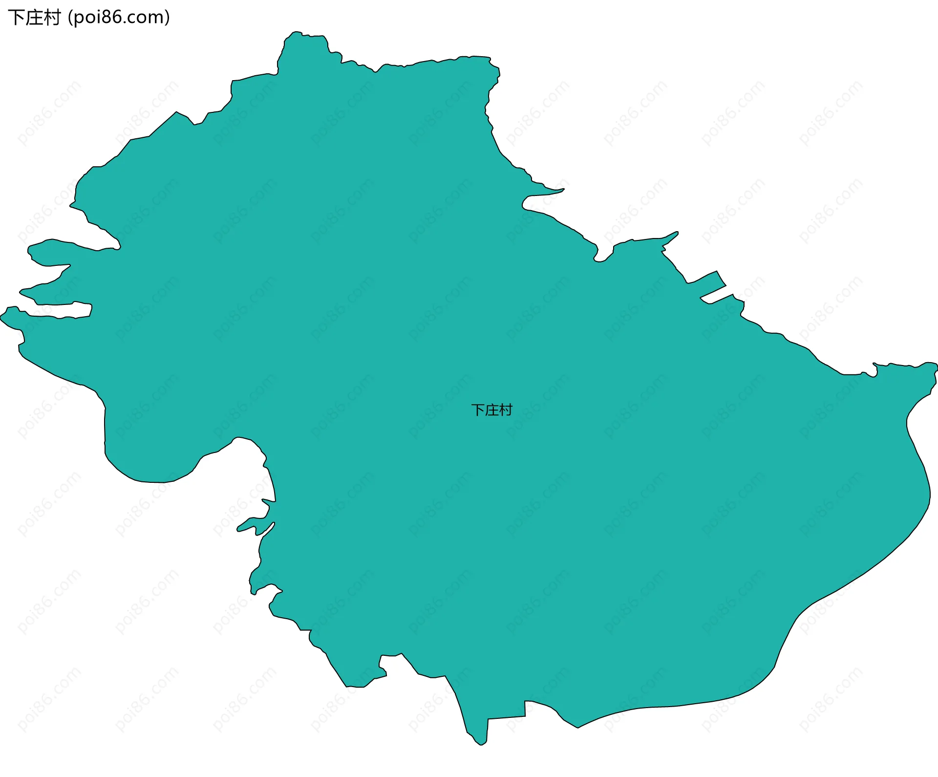 下庄村边界地图