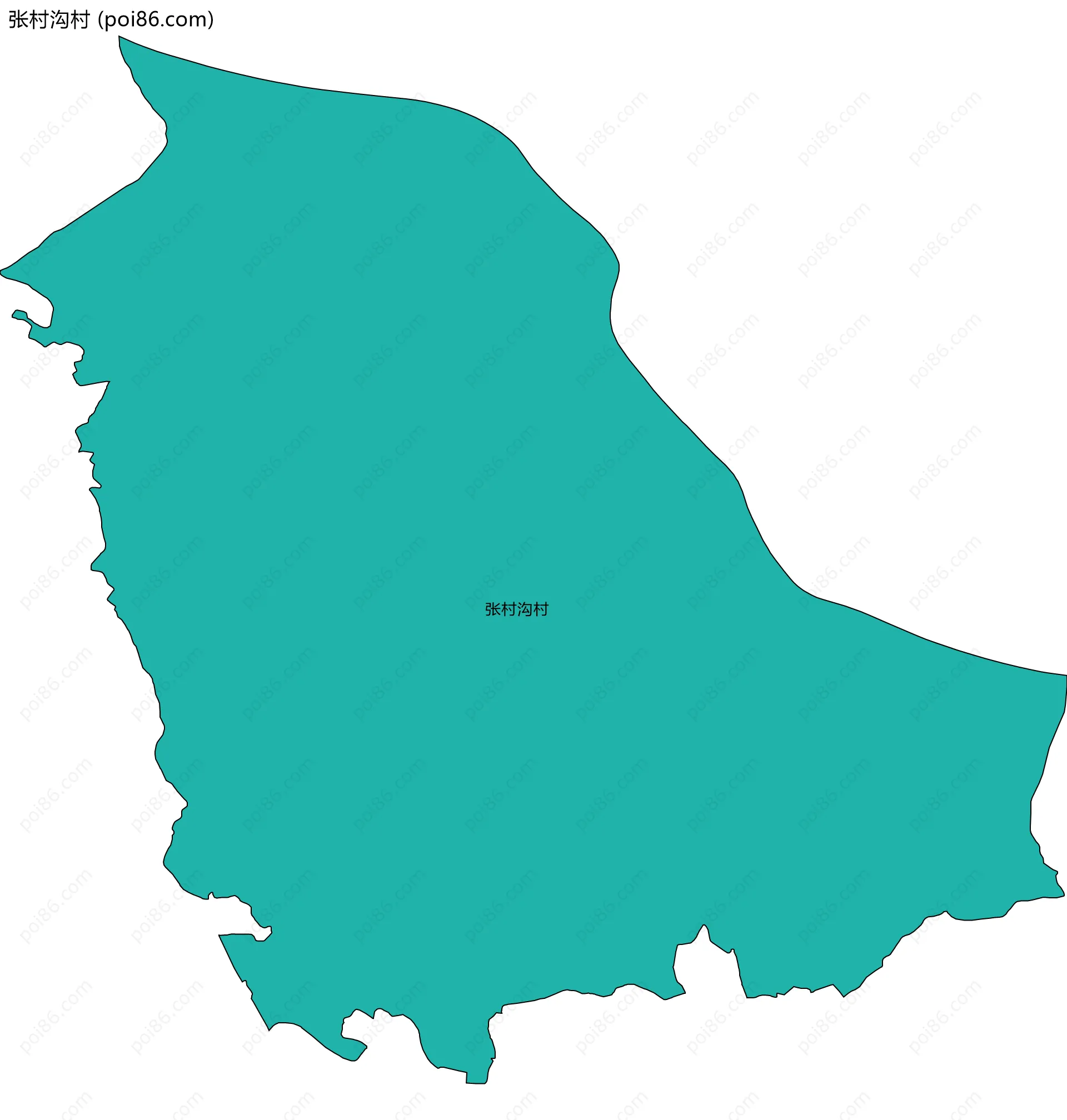 张村沟村边界地图