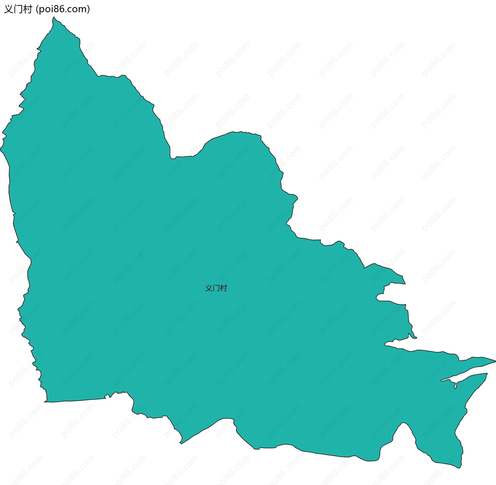 义门村边界地图