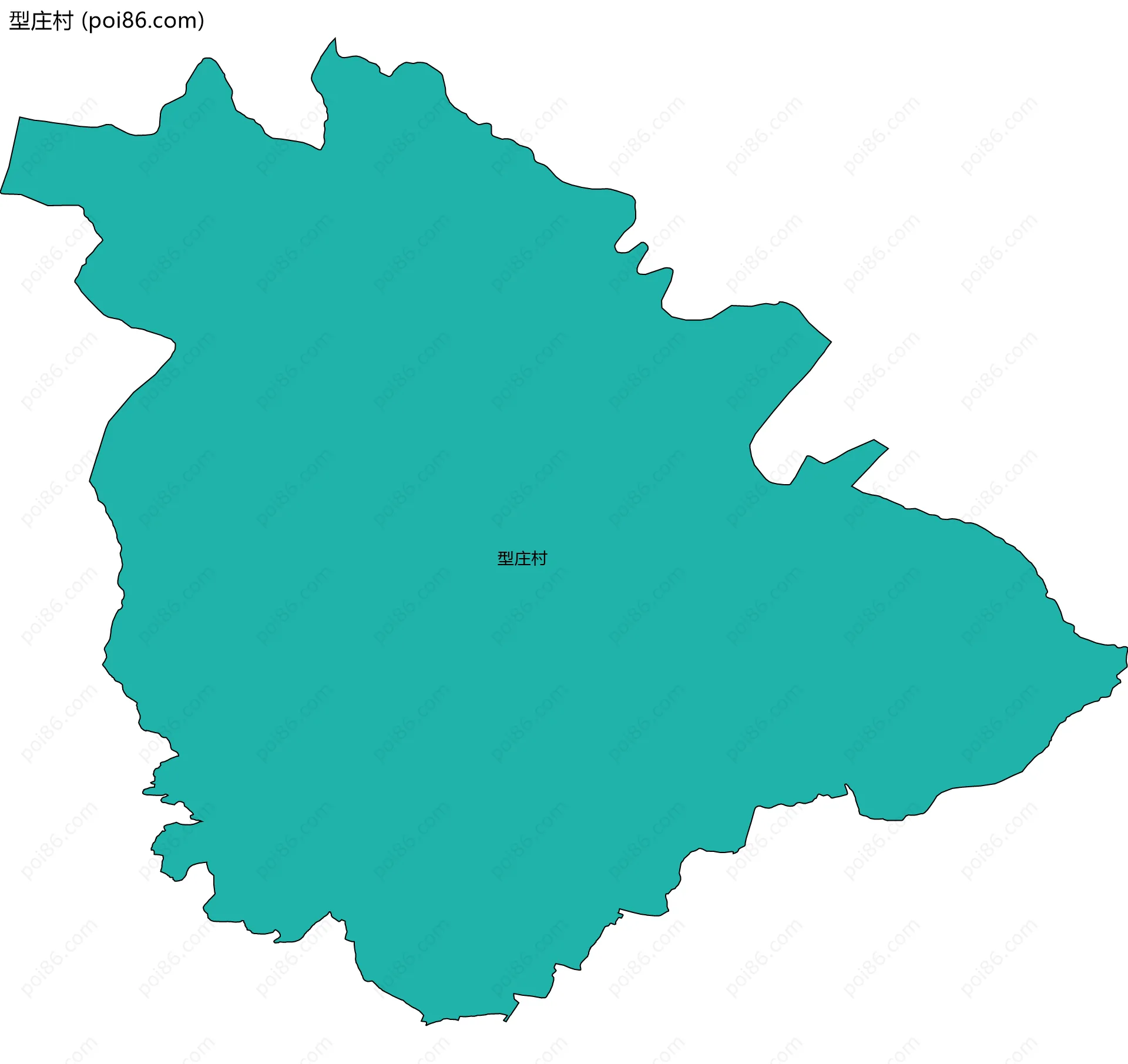 型庄村边界地图