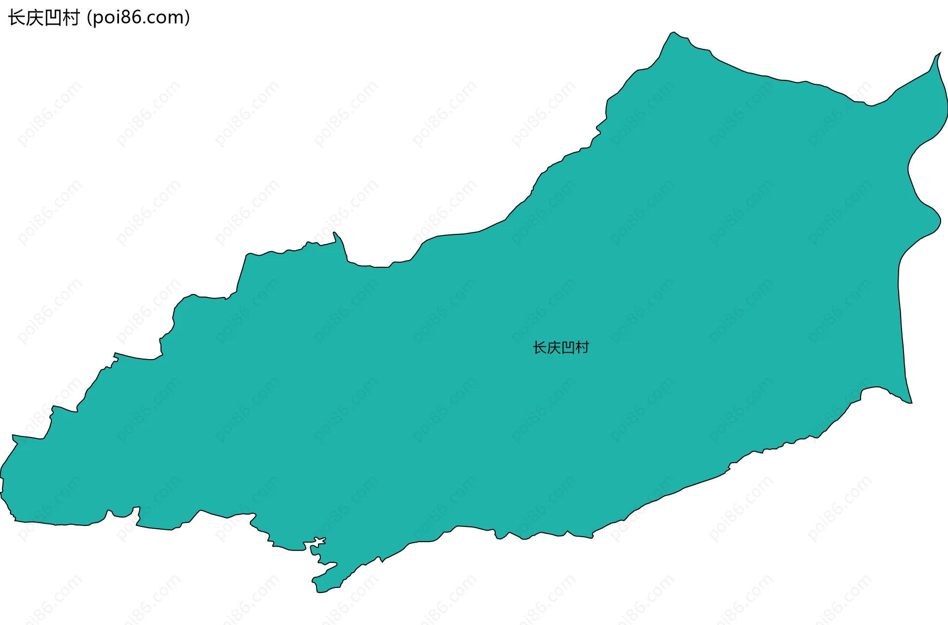 长庆凹村边界地图