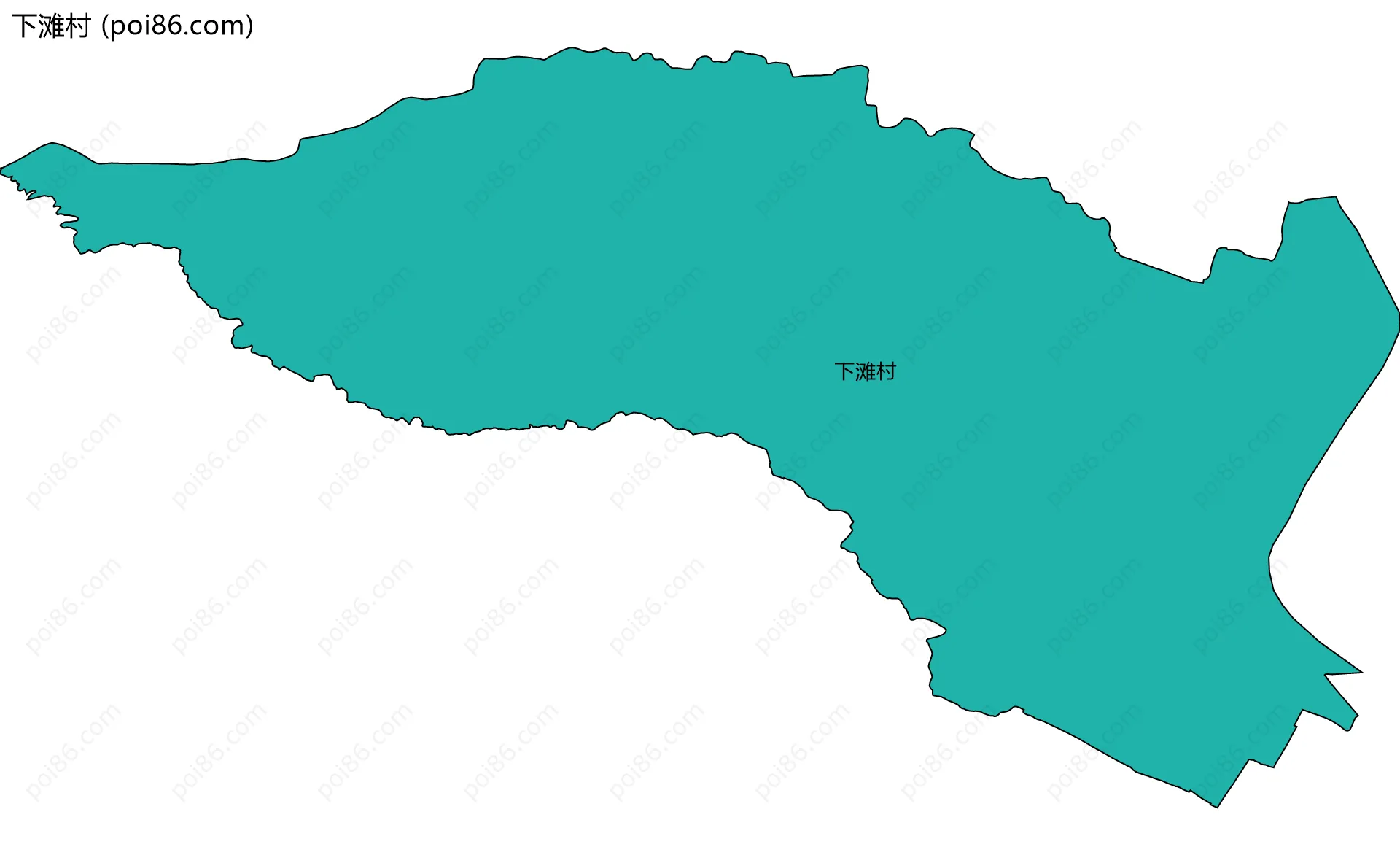 下滩村边界地图