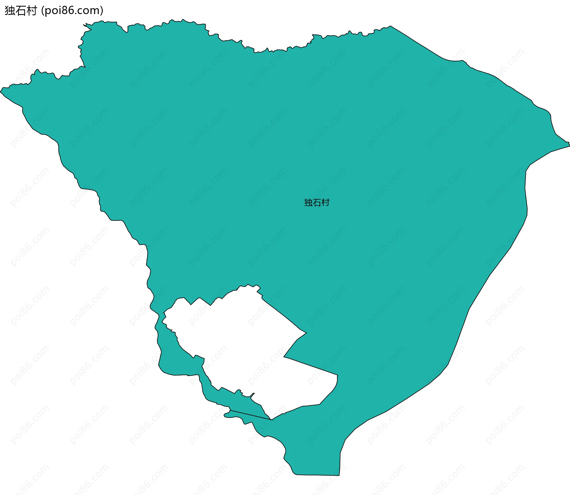 独石村边界地图