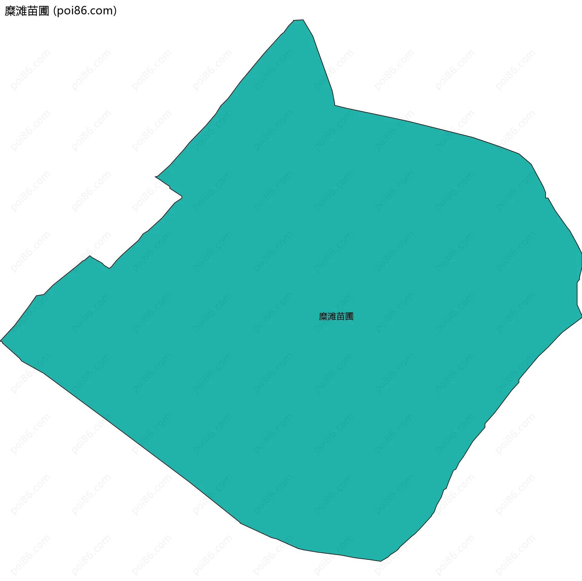 糜滩苗圃边界地图