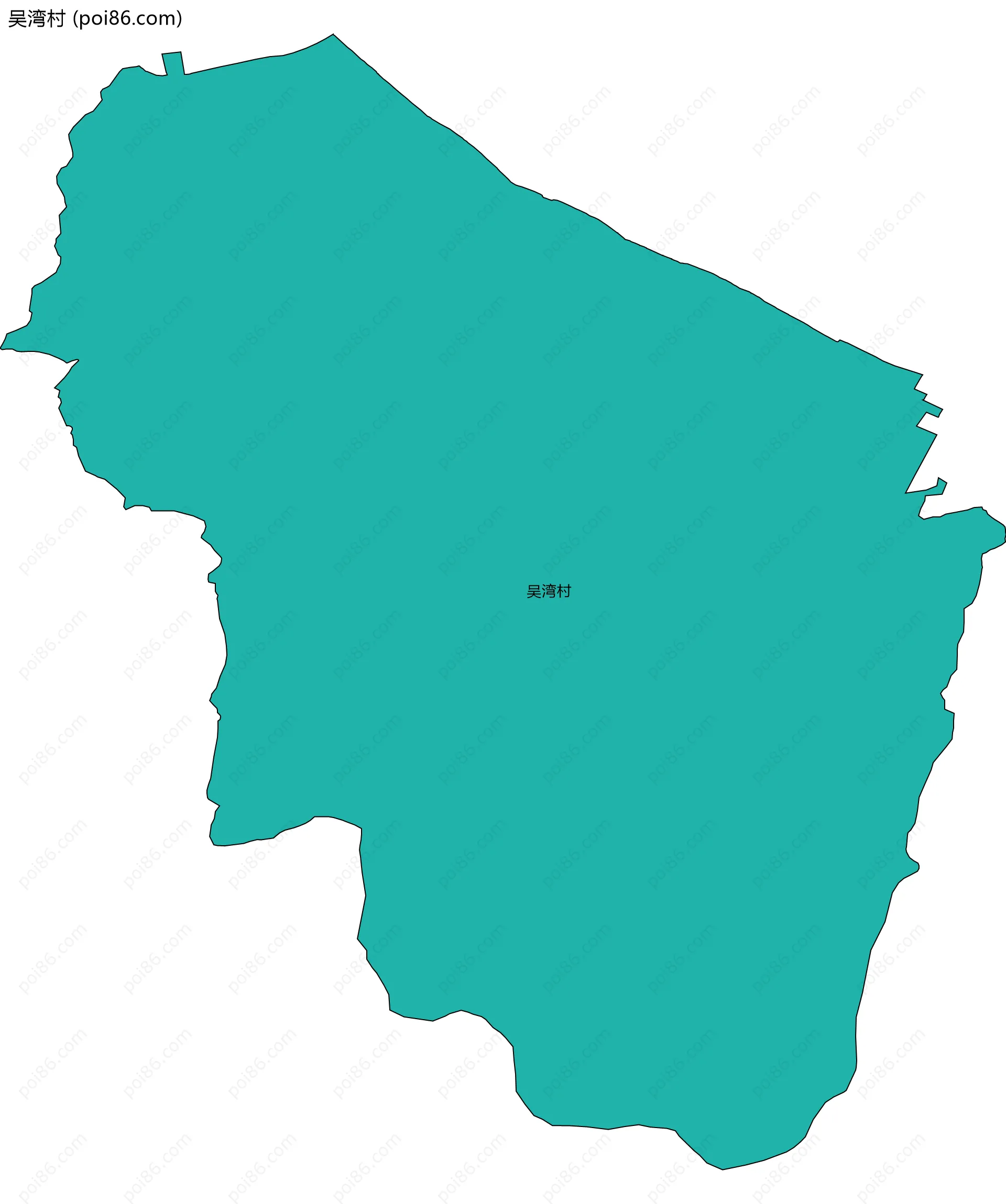吴湾村边界地图