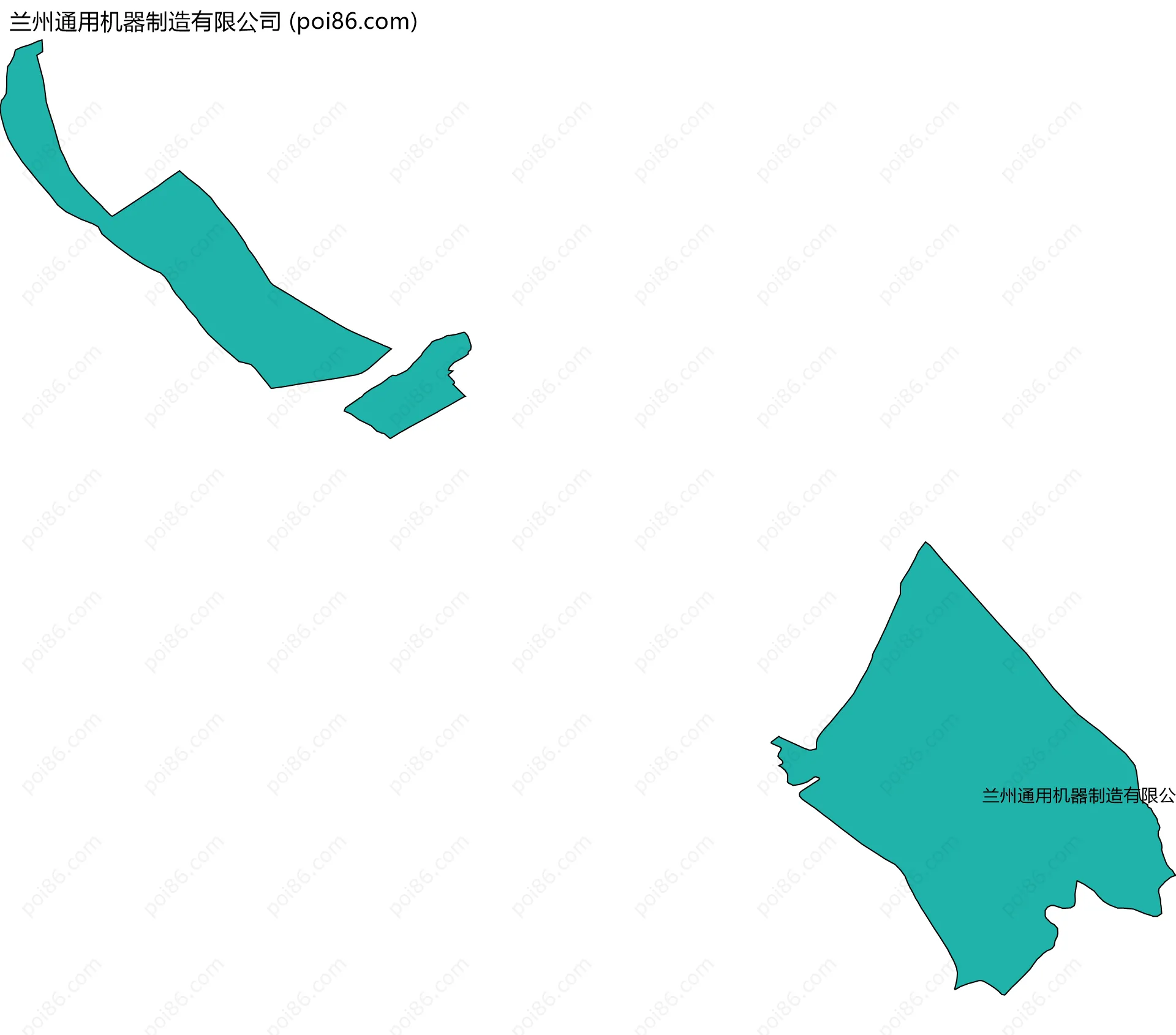 兰州通用机器制造有限公司边界地图