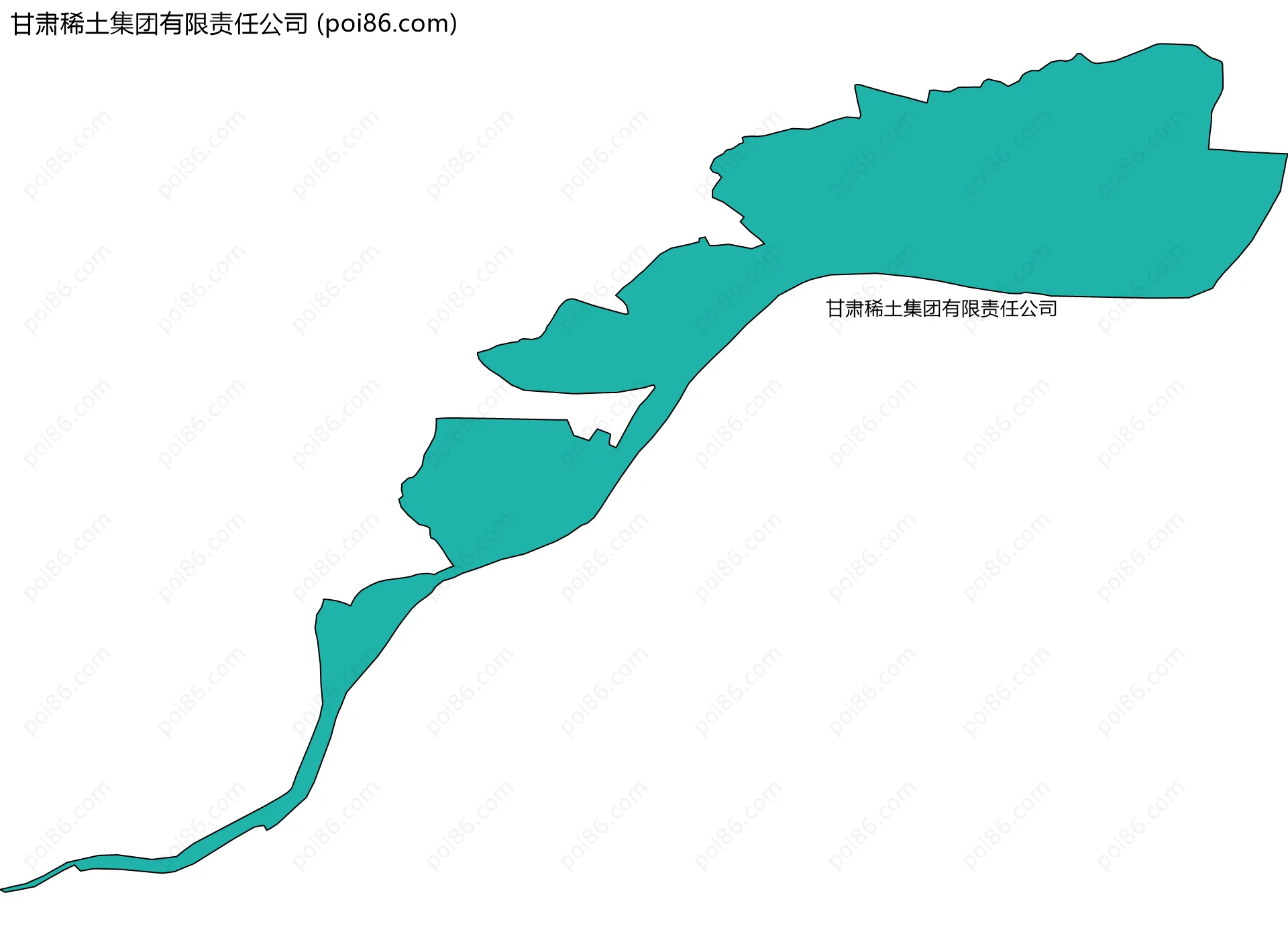 甘肃稀土集团有限责任公司边界地图