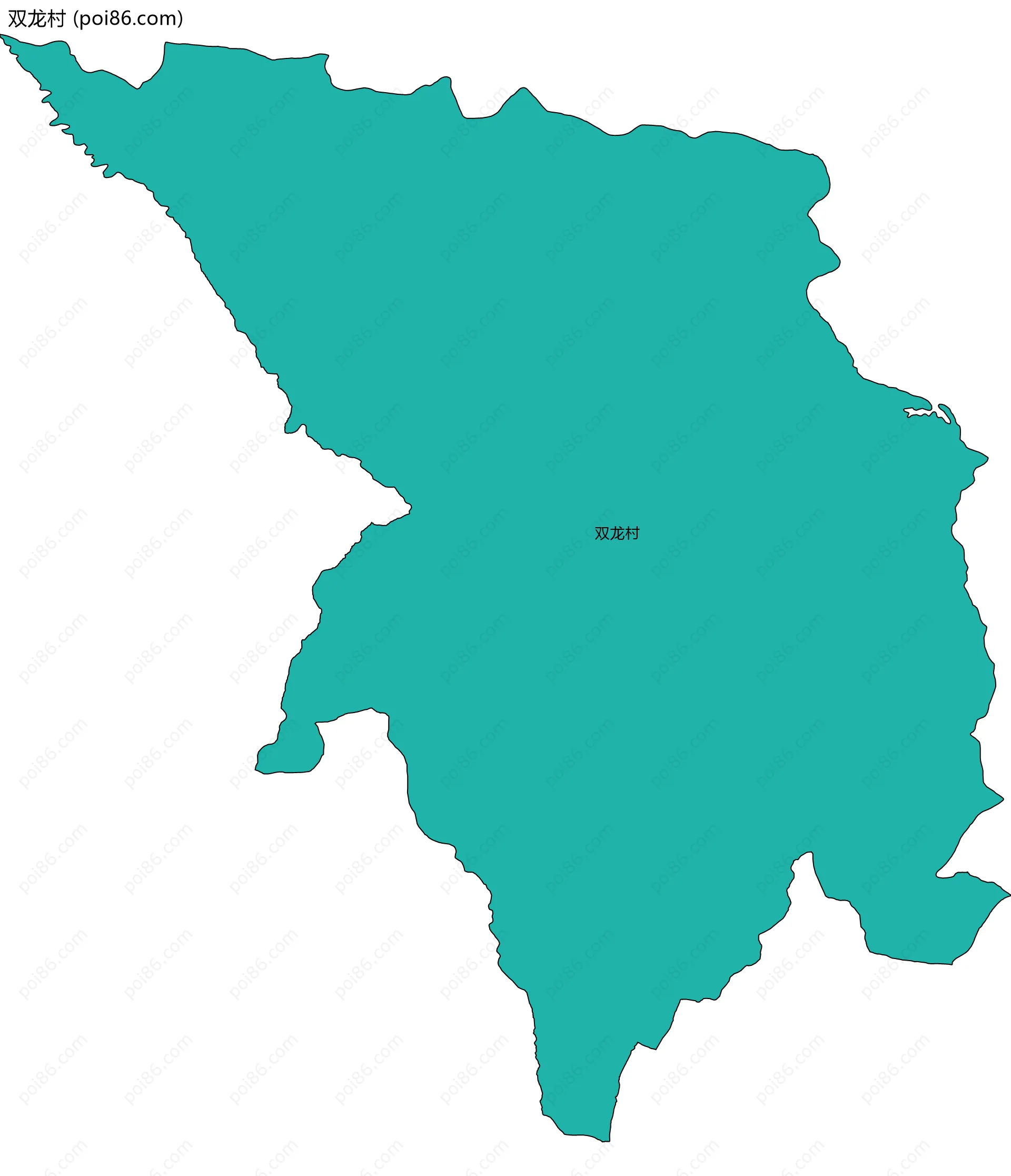 双龙村边界地图