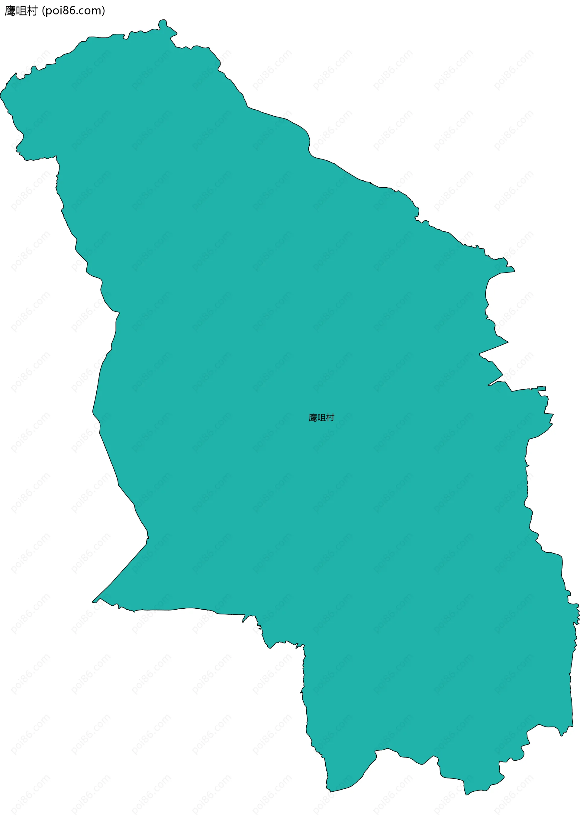 鹰咀村边界地图